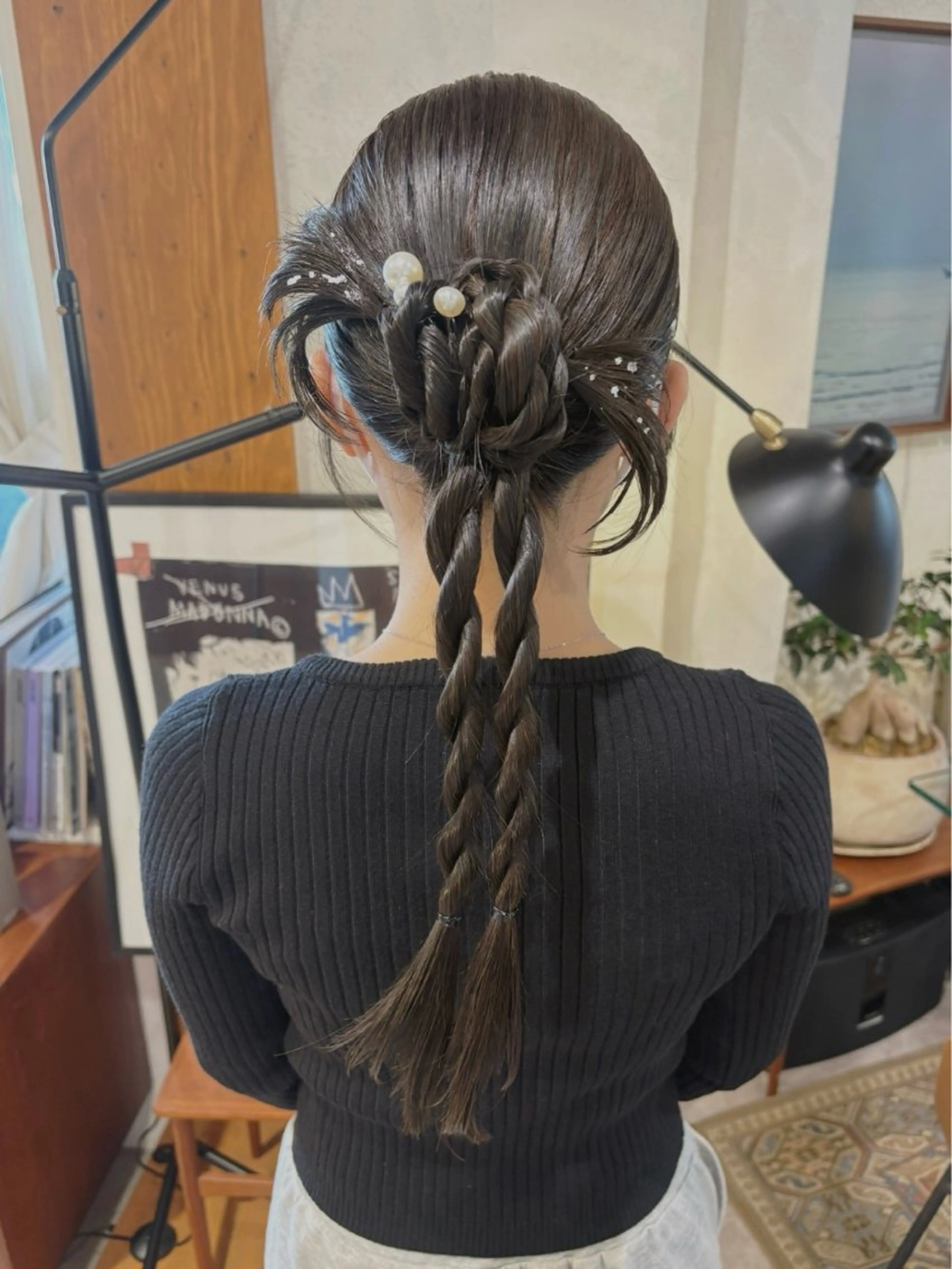 ヘアアレンジ ヘアセット 有岡 陽菜のヘアスタイル