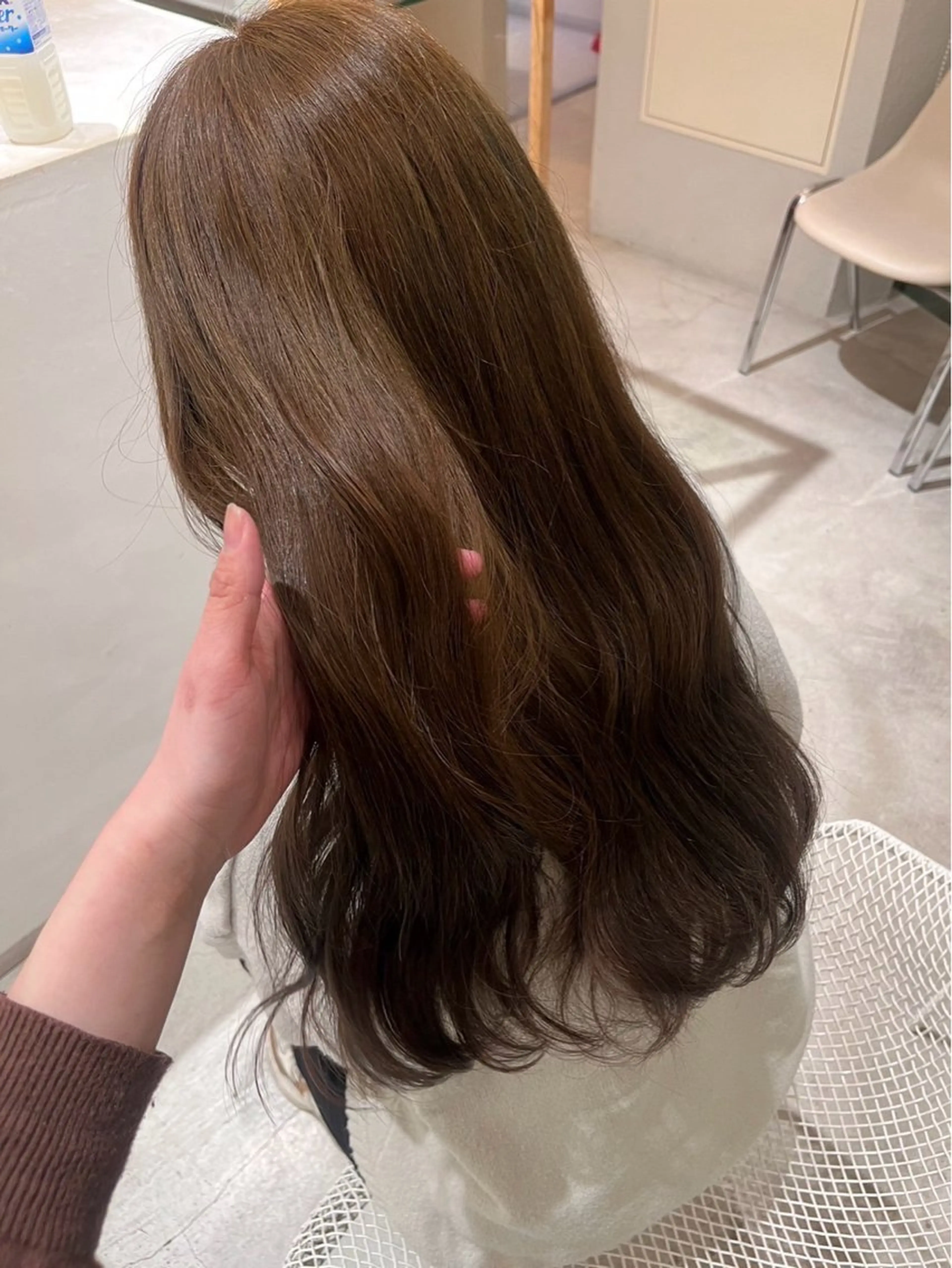 ロング カラー riri🎀 透カラー/曲がる縮毛のヘアスタイル