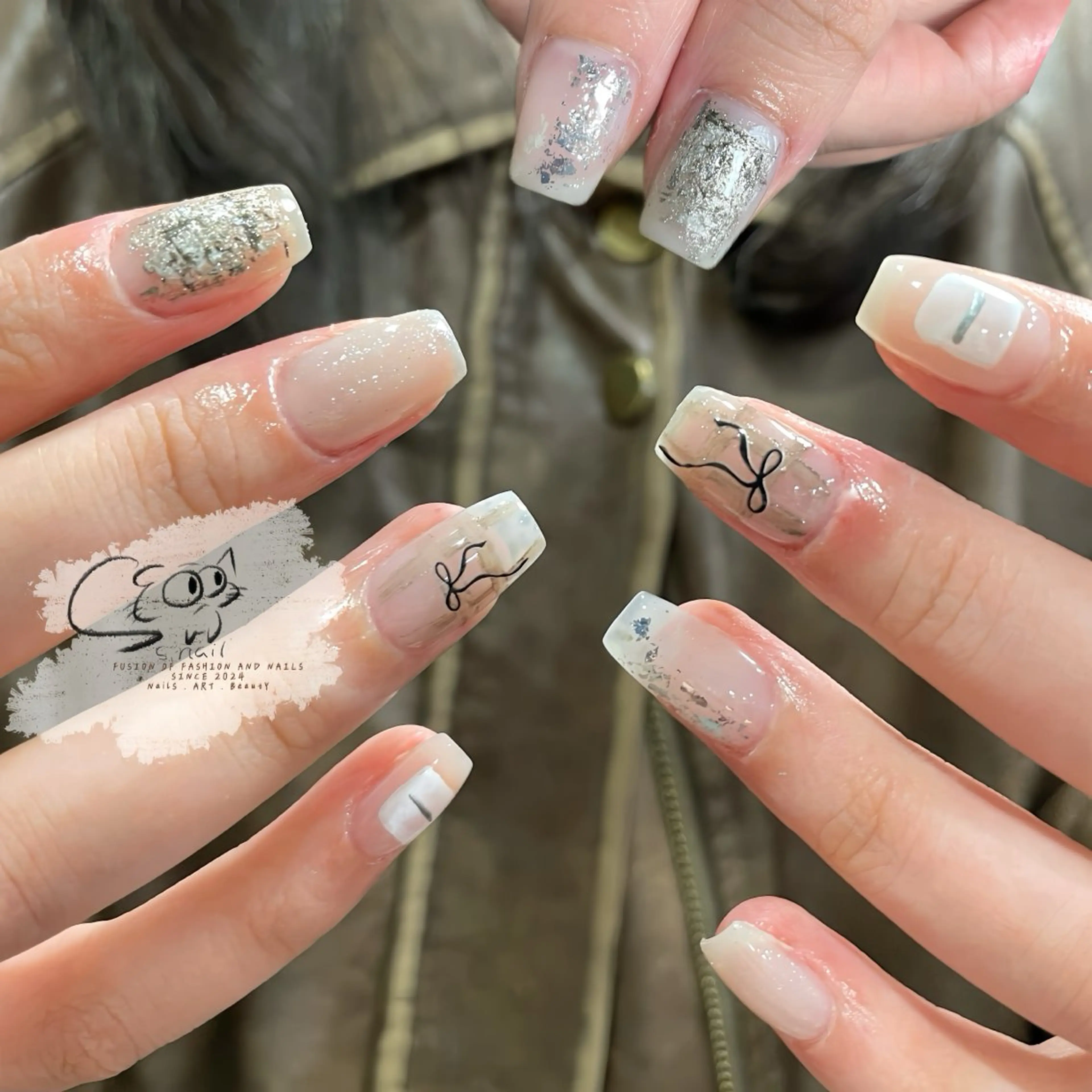 ネイル チークネイル フレンチネイル グラデーション マグネットネイル ワンカラーネイル S.nail _のネイルデザイン