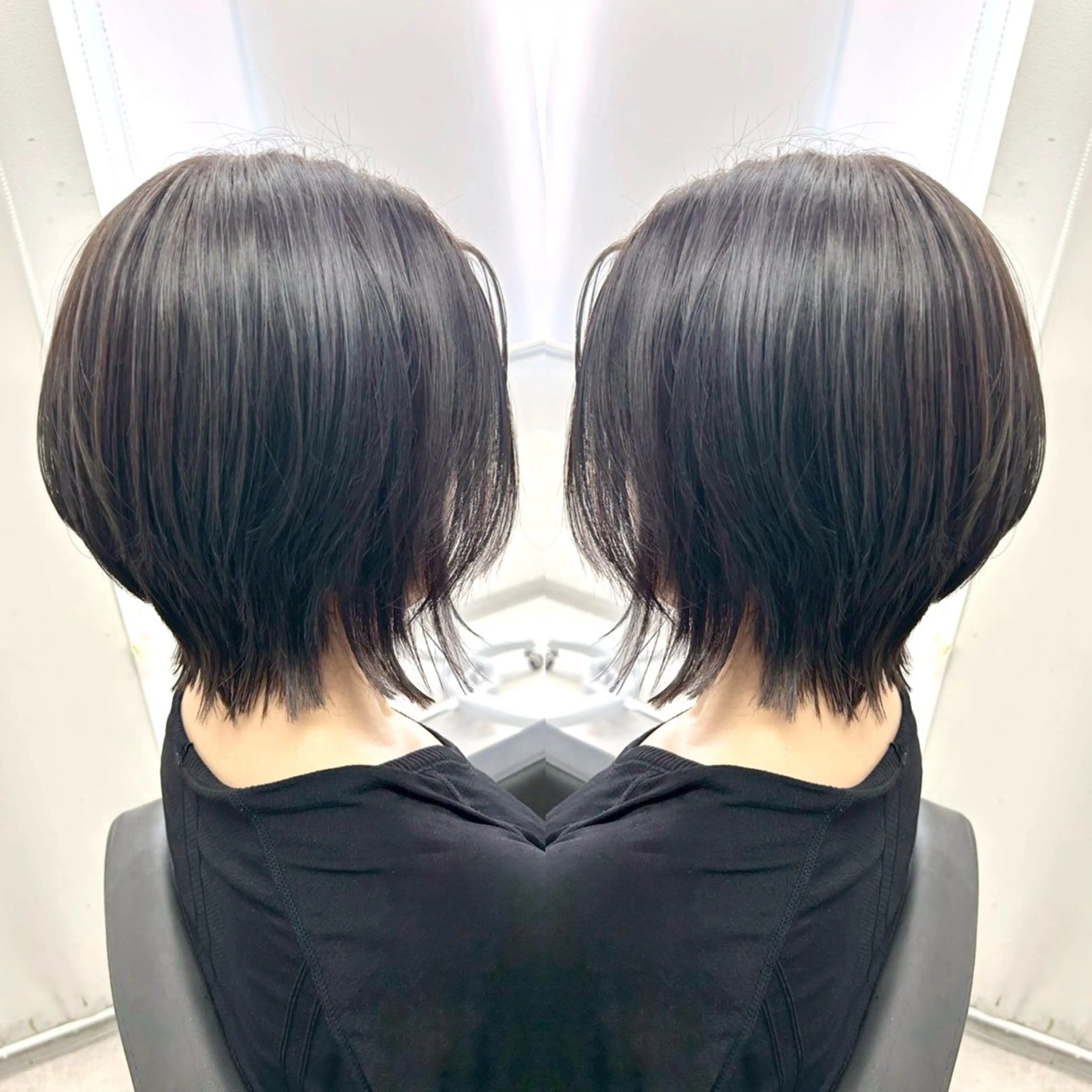 ショート レイヤーカット ショートヘア 🤎モデル募集/韓国 ヘア/MIYU🤎のヘアスタイル