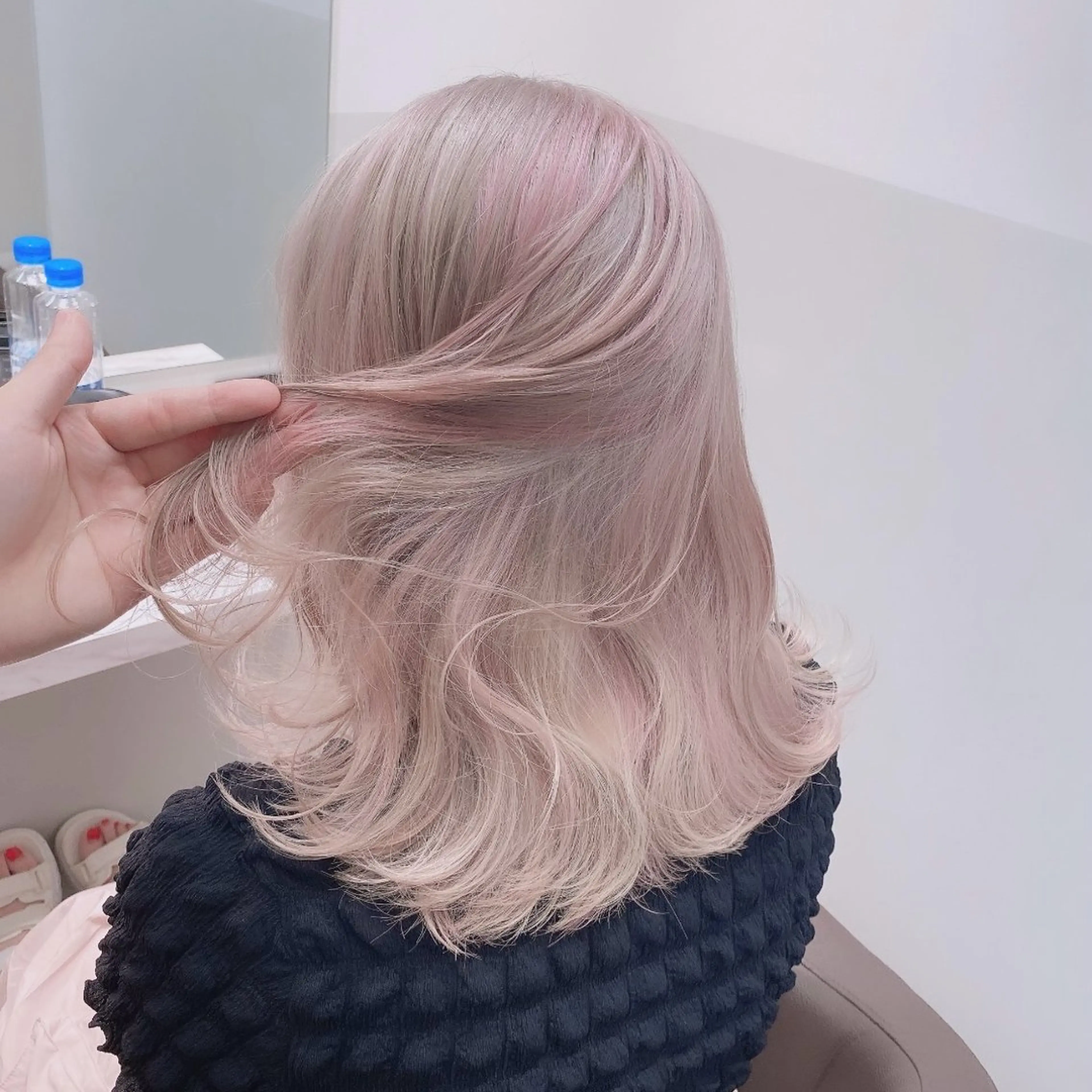 ミディアム カラー ヘアアレンジ メンズ ヘアカラー トリートメント SALOWIN所属・ハイトーン美容師 MASATOのヘアスタイル