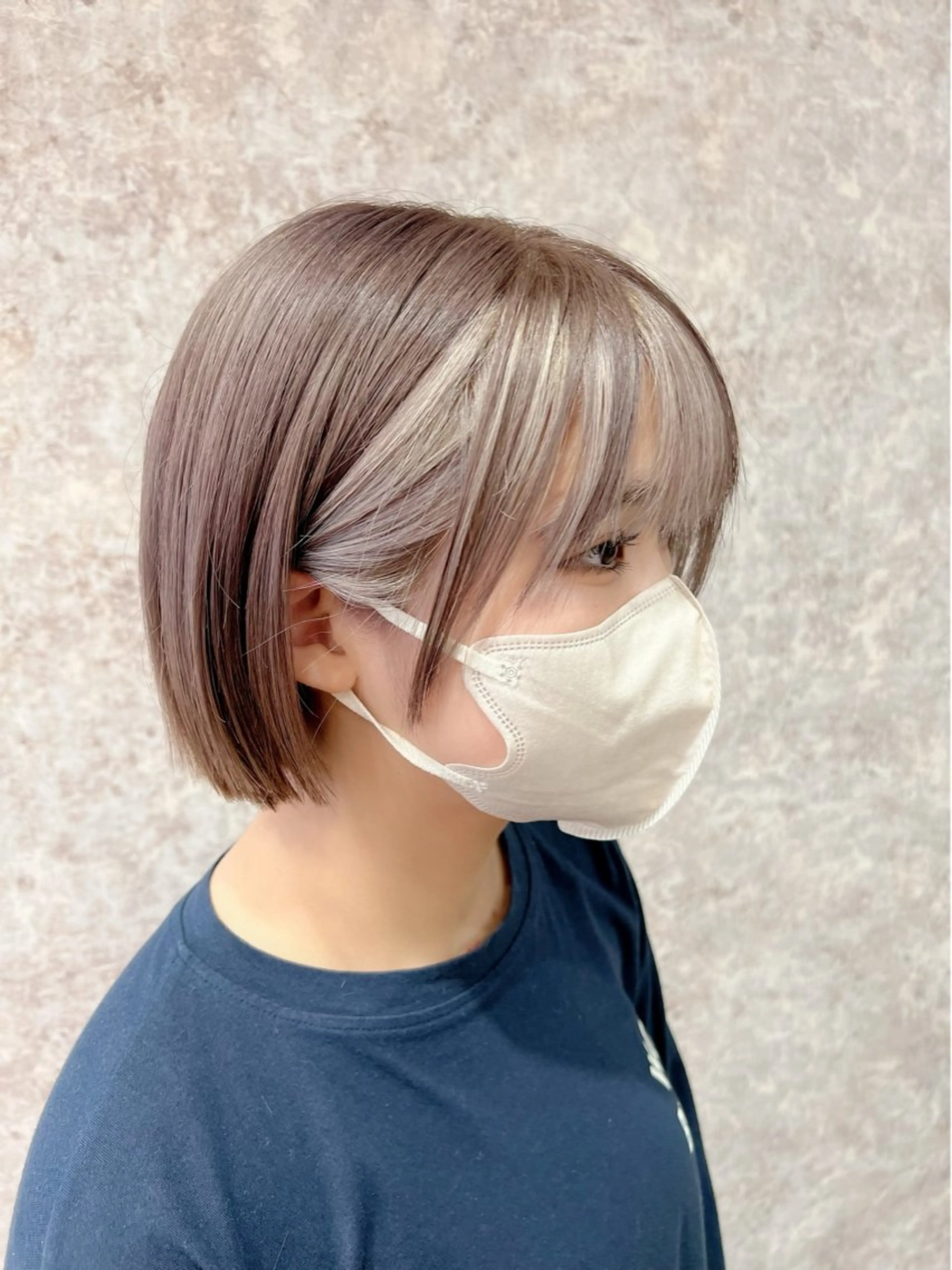 ミディアム カラー インナーカラー カット ヘアカラー Ripps長居所属・メテオ ／ヘアカラー 西川菜実のヘアスタイル