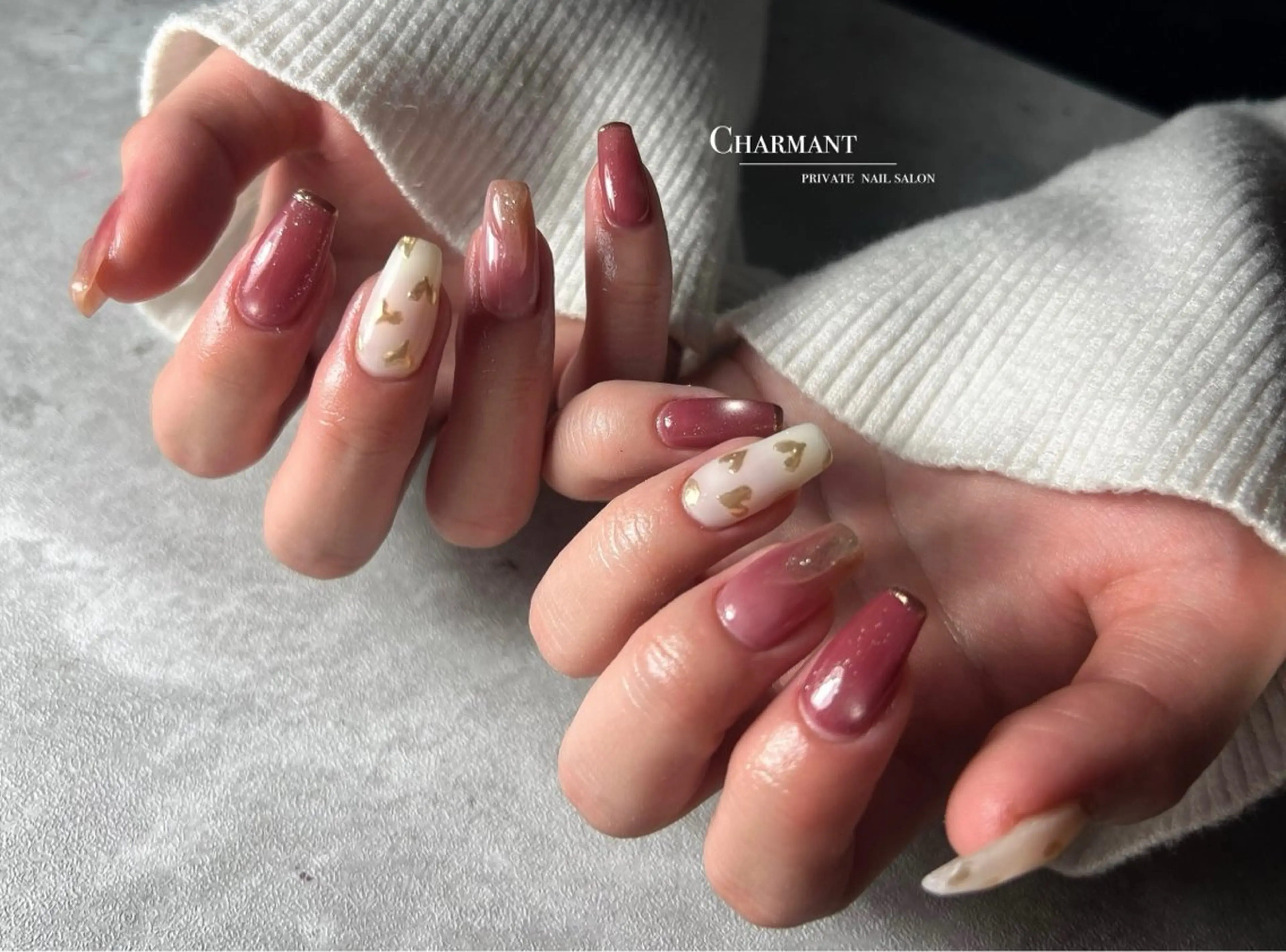 ネイル ハンドネイル Minako 【Charmant】のネイルデザイン