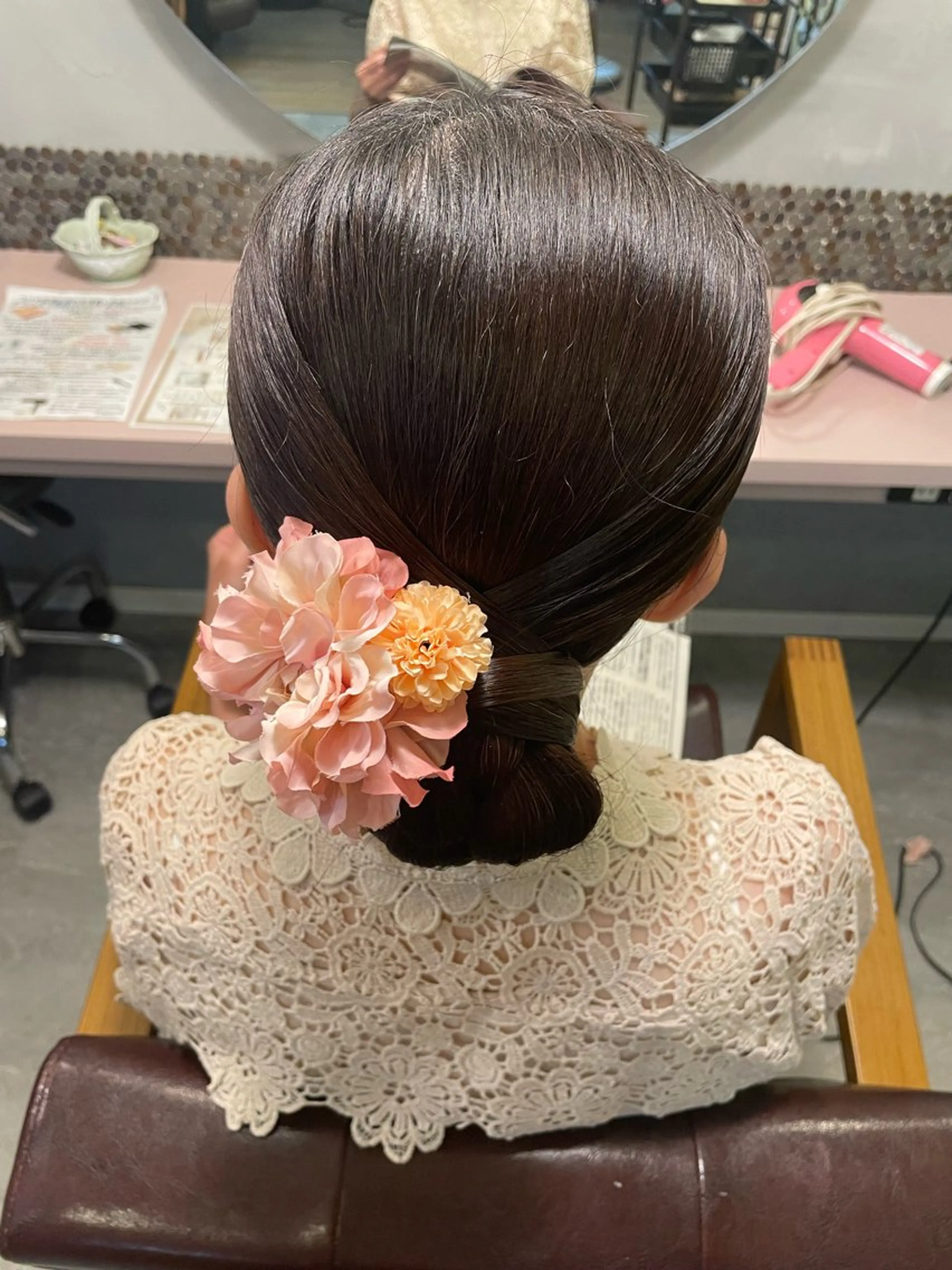 ヘアアレンジ hair make echo滿木あい花のヘアスタイル