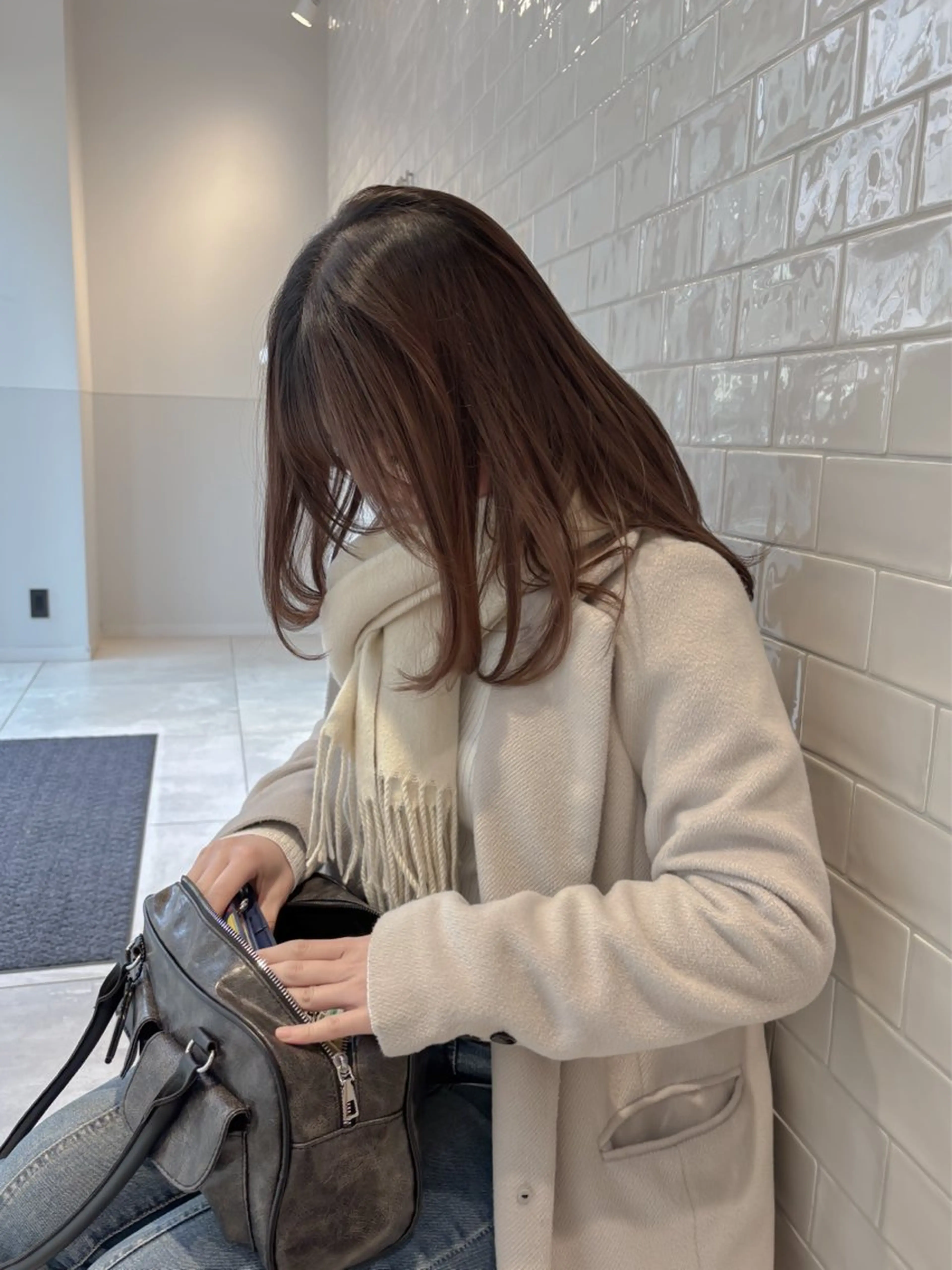 ミディアム カラー パーマ ヘアアレンジ メンズ カット ヘアカラー トリートメント 髪質改善縮毛矯正 ブリーチなしRYOのヘアスタイル