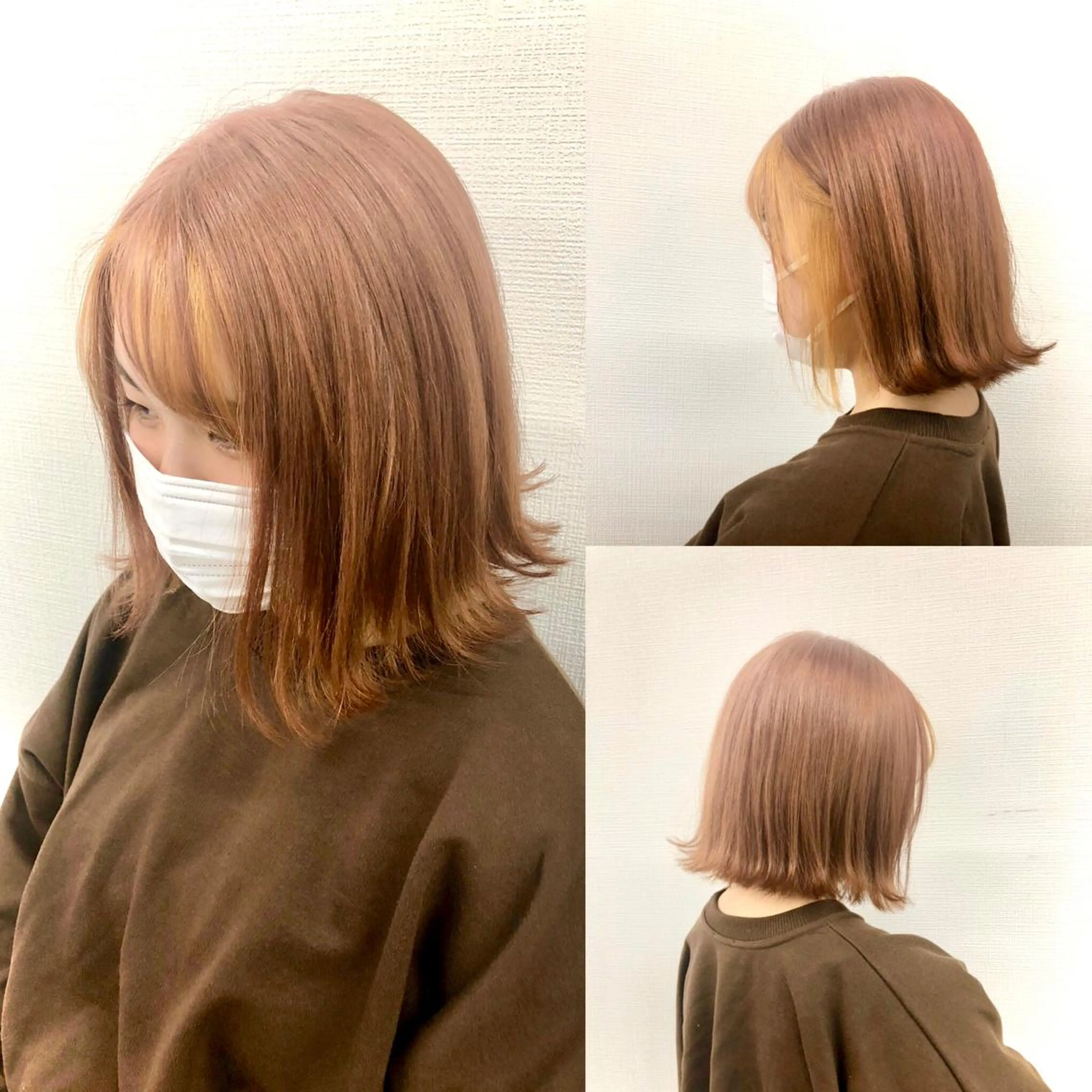 【❤️インナーカラー、イヤリングも可❤️】インナー部分カラー✨➕ブリーチカラー ※全頭別途料金※の写真