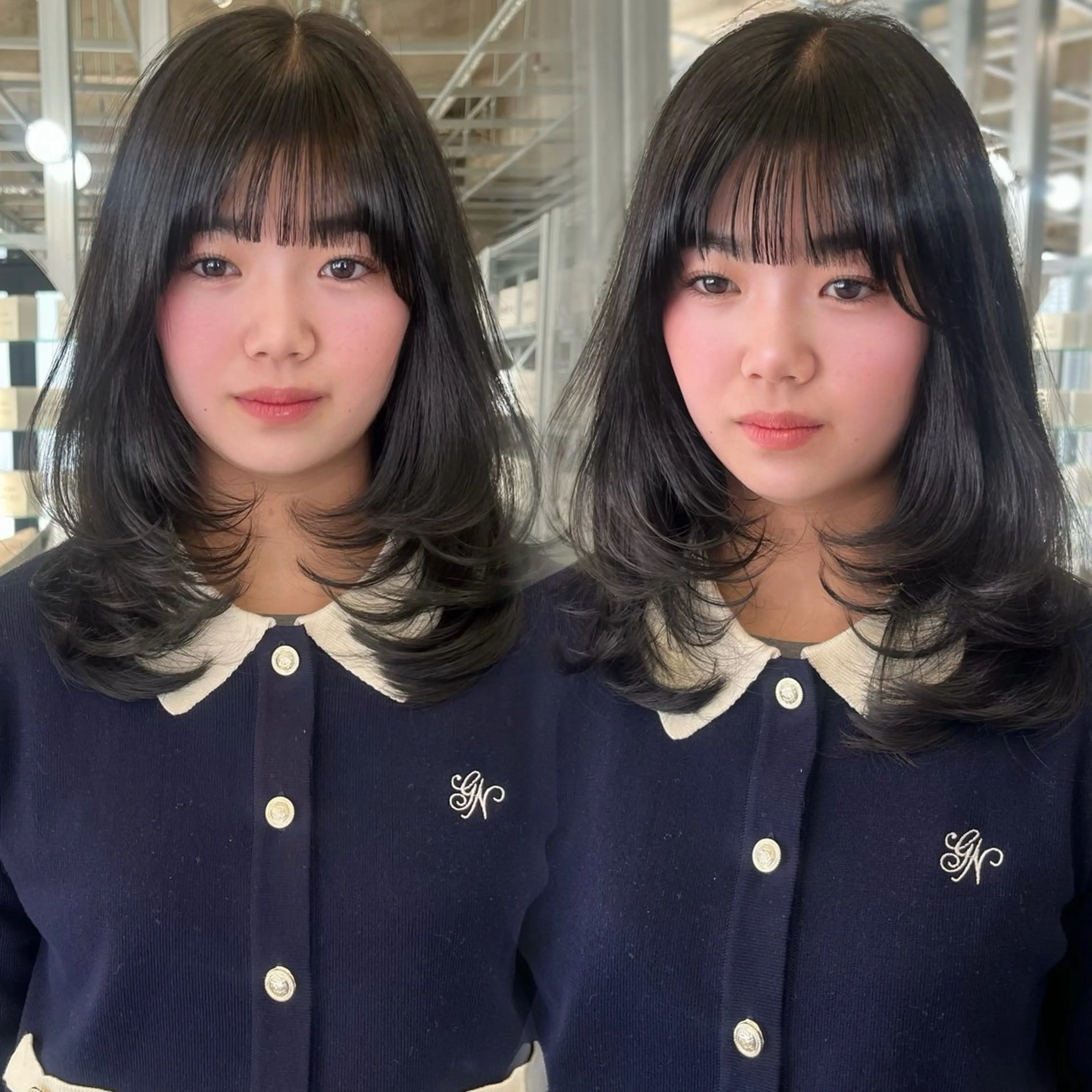 韓国レイヤーカット×美髪トリートメントの写真