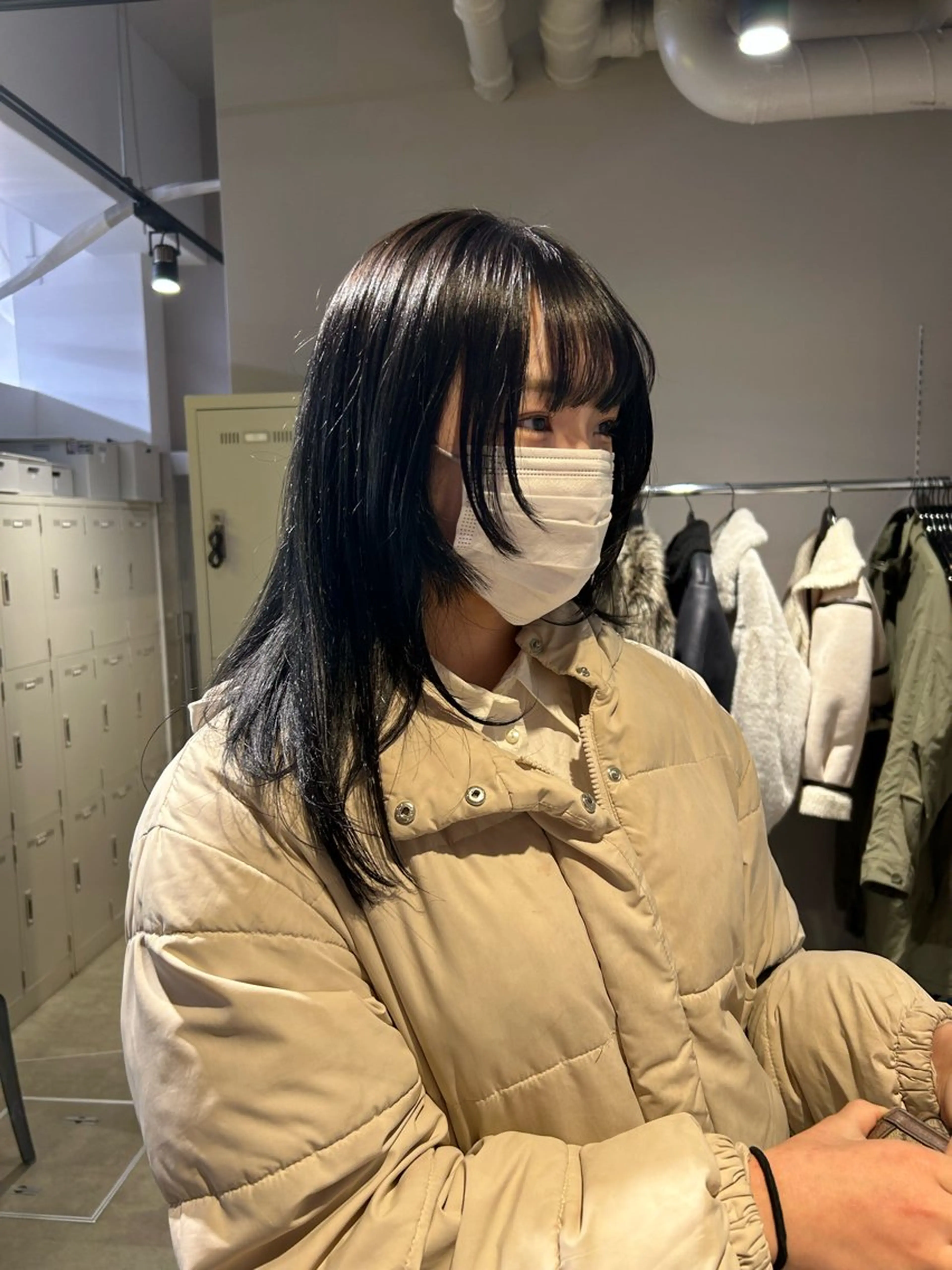 セミロング カラー カット ヘアカラー トリートメント ヘッドスパ 韓国/トレンド レイヤー【101】のヘアスタイル