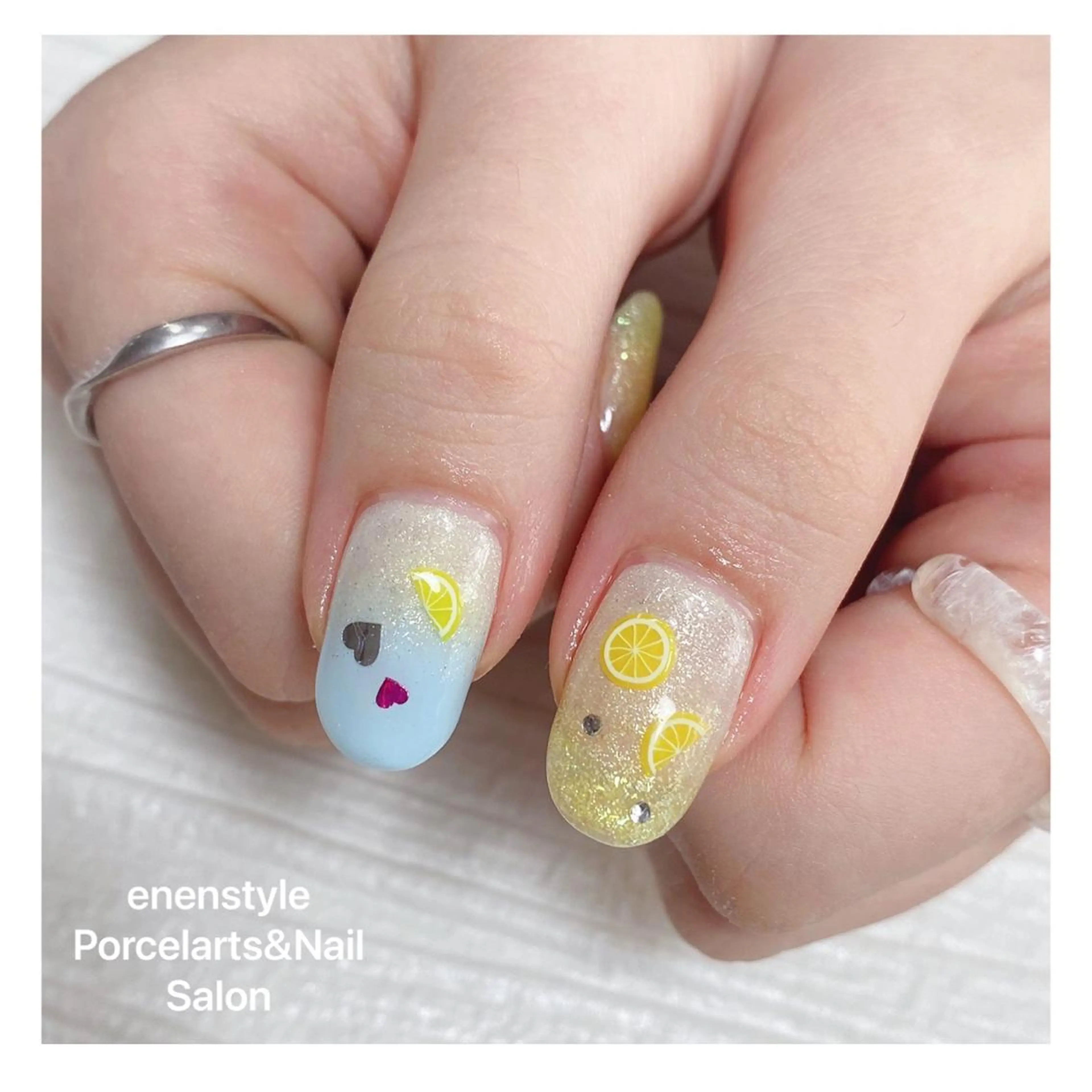 ミディアム ネイル ハンドネイル 👑enen style👑のネイルデザイン