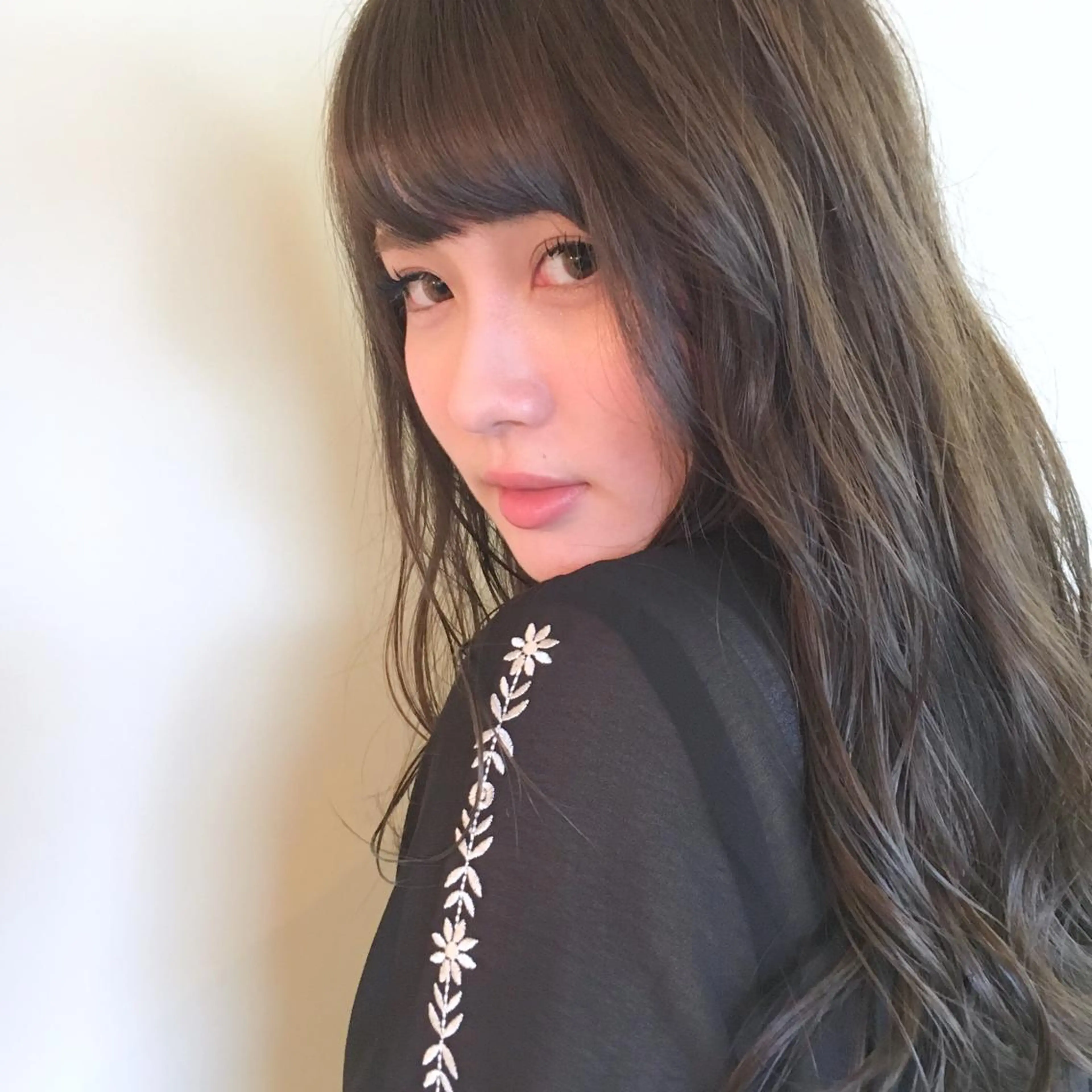 ロング カラー アディクシーカラー トリートメント 薬院:今泉/上川美幸 ボブ/顔周りレイヤーのヘアスタイル