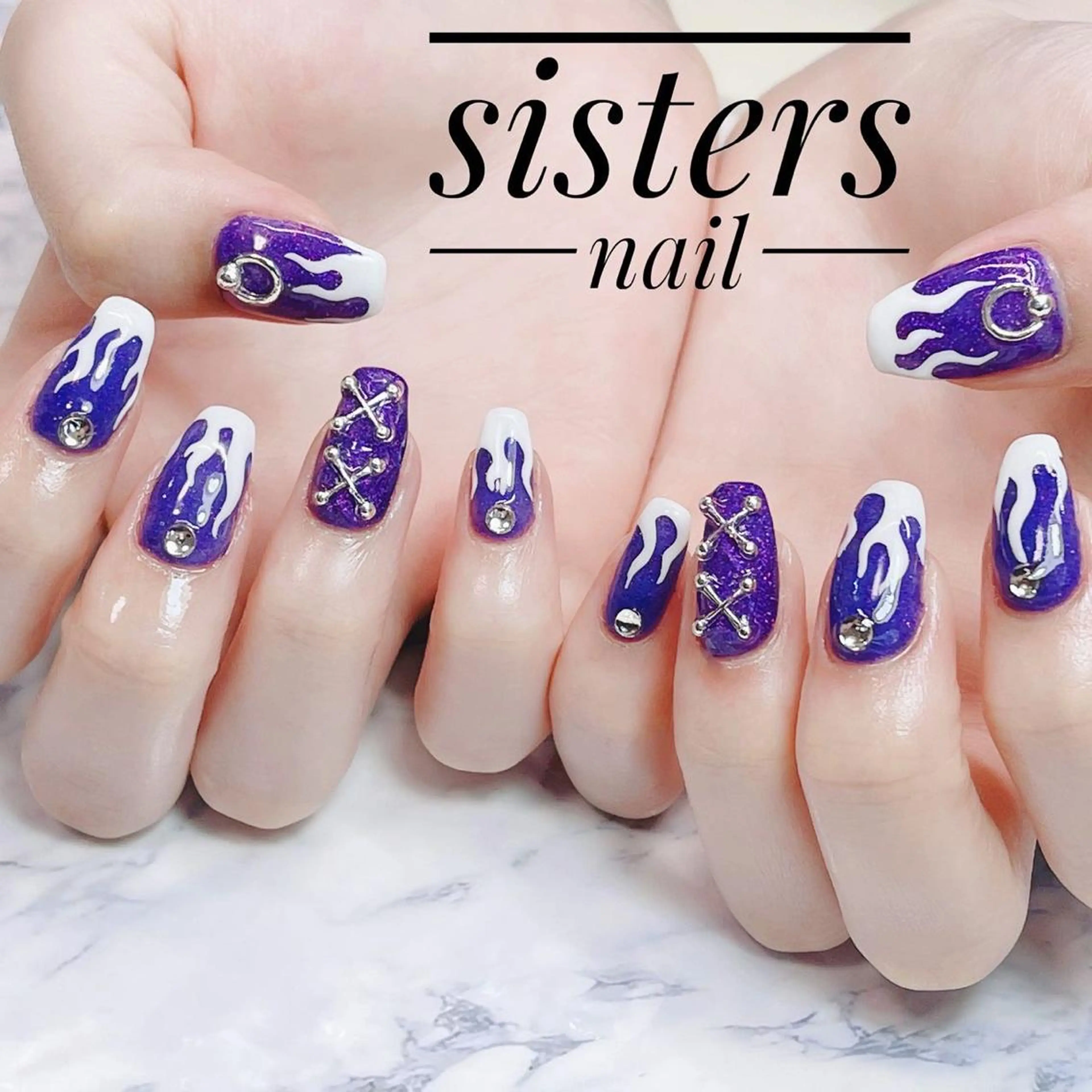 長さ出し10本、アートやり放題　￥15000(ジェル付け替えオフ0円)の写真