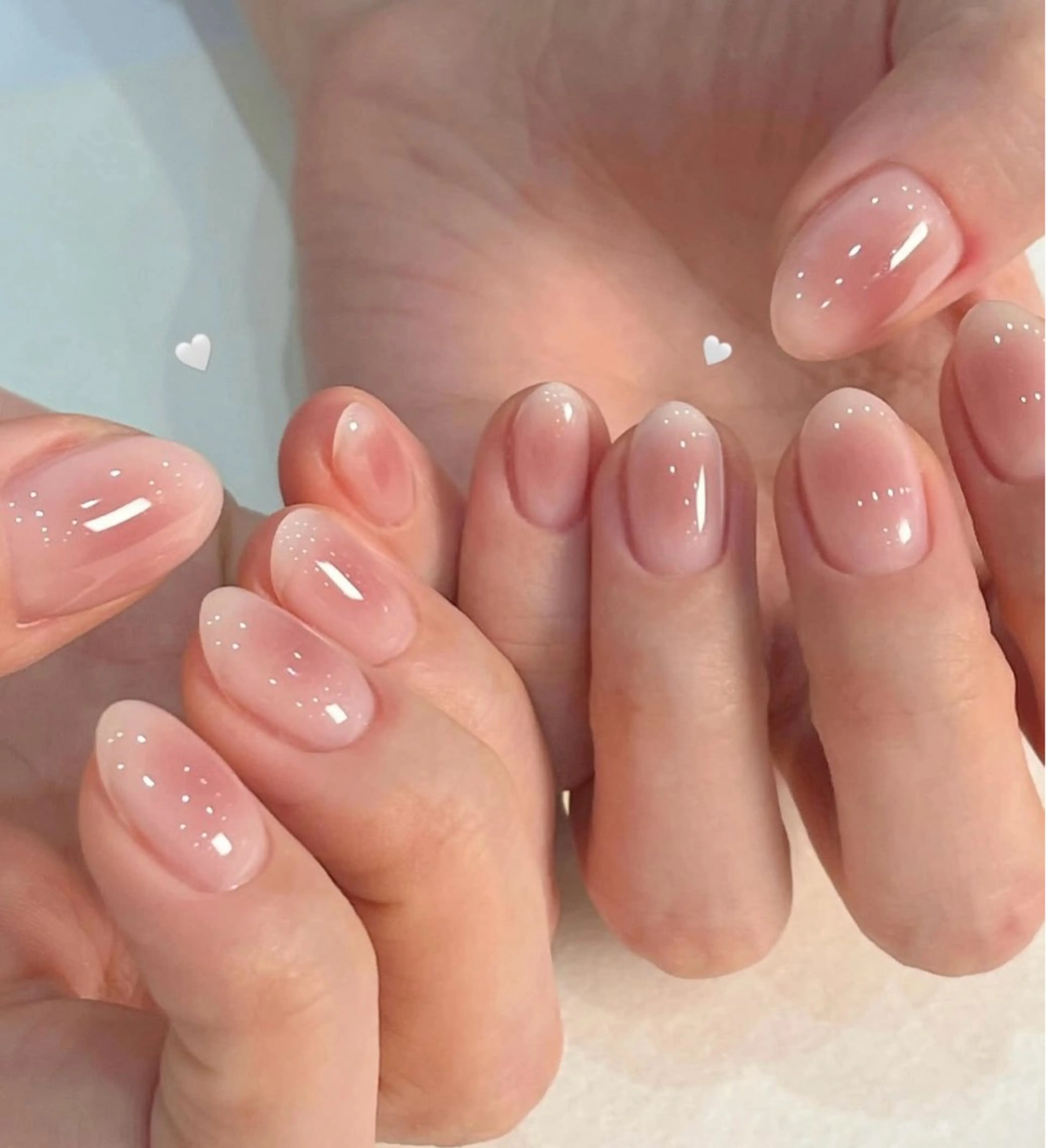 ネイル 韓国ネイル 持ち込み ニュアンスネイル ネイルチップ ハンドネイル TABI ANA.CHUOのネイルデザイン