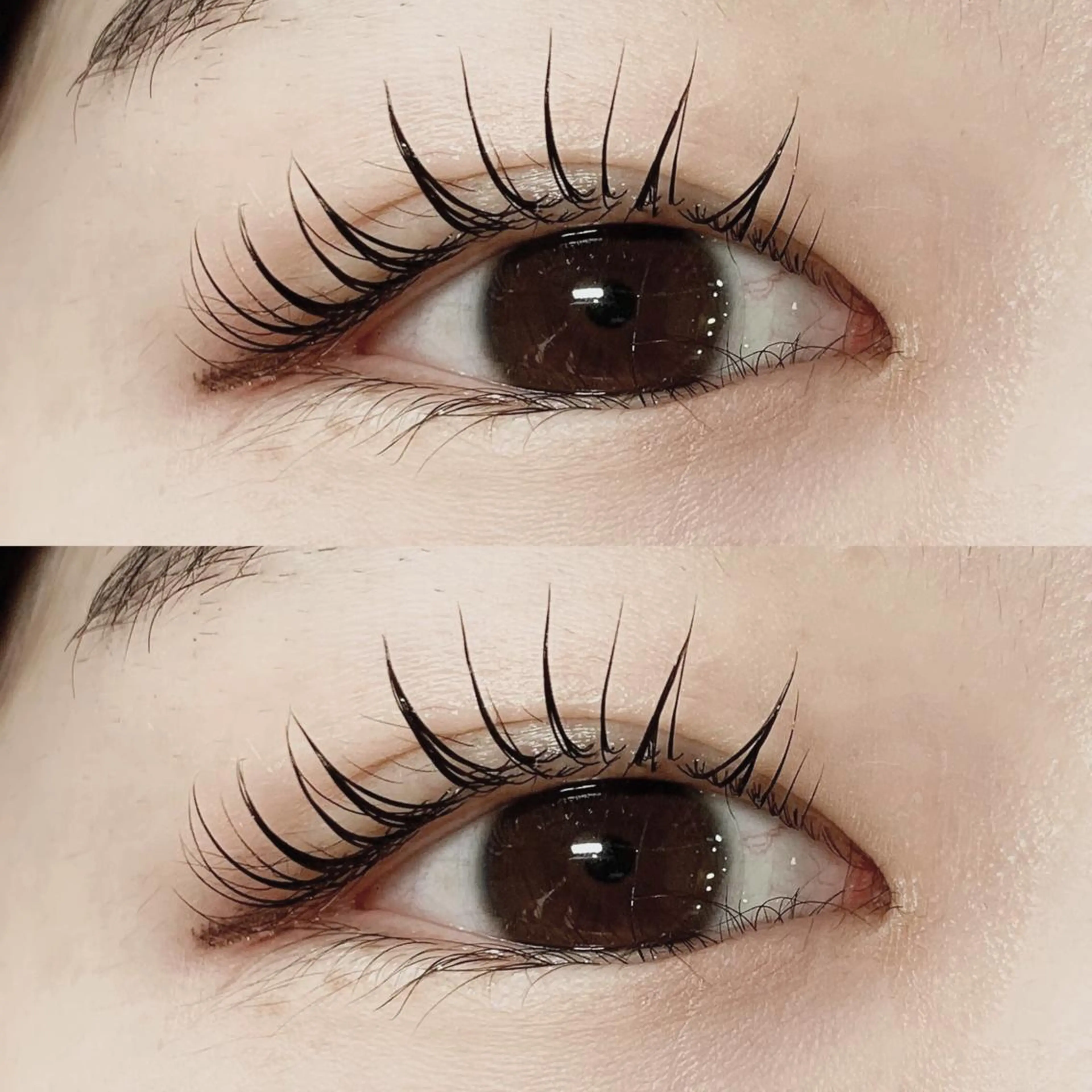 マツエク・マツパ 束感まつ毛 カラーマツエク フラットラッシュ ナチュラル パリジェンヌラッシュリフト 猪熊 栞のマツエク・マツパデザイン