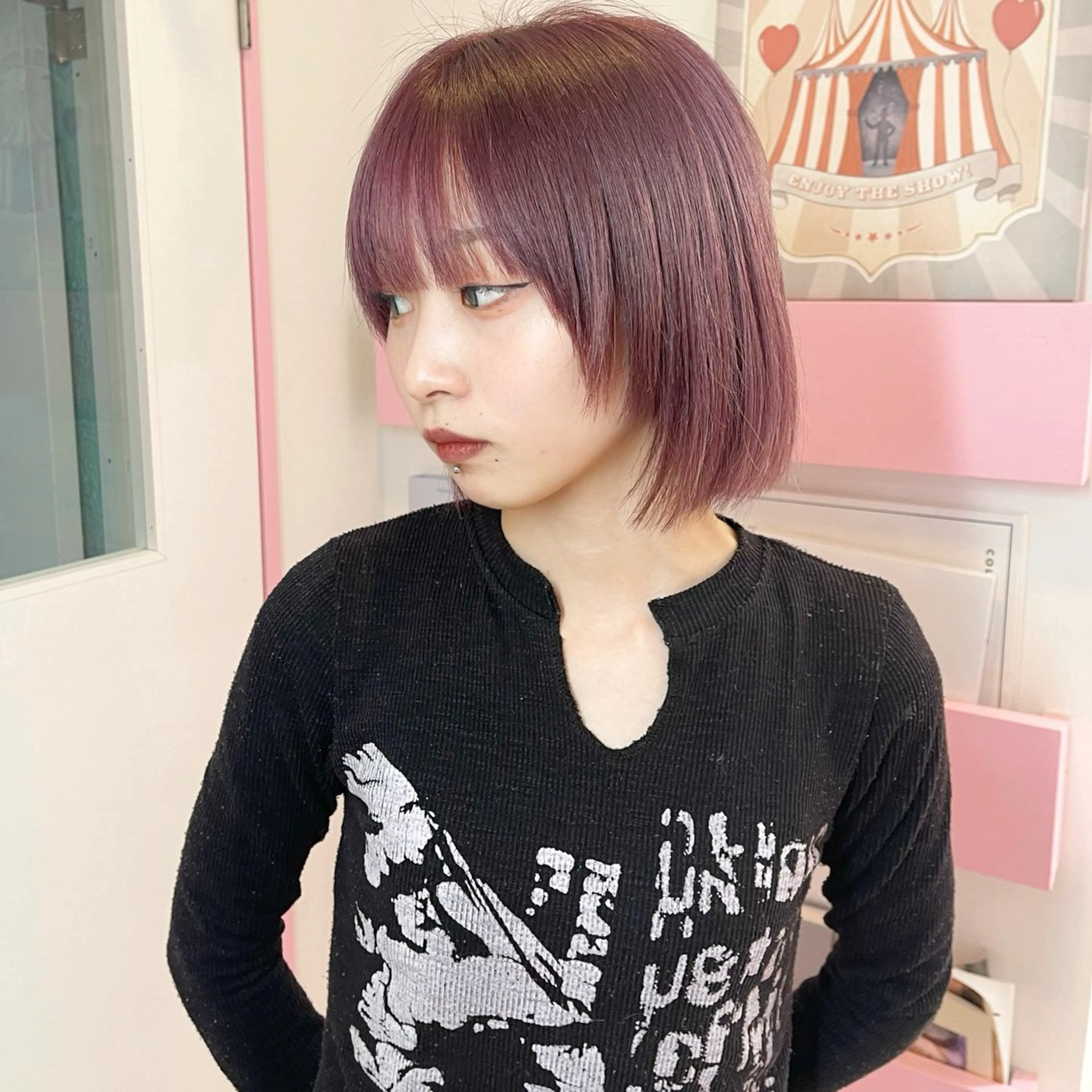 ショート カラー 🎀ミルクティー/暖 色×レイヤー/マリアのヘアスタイル