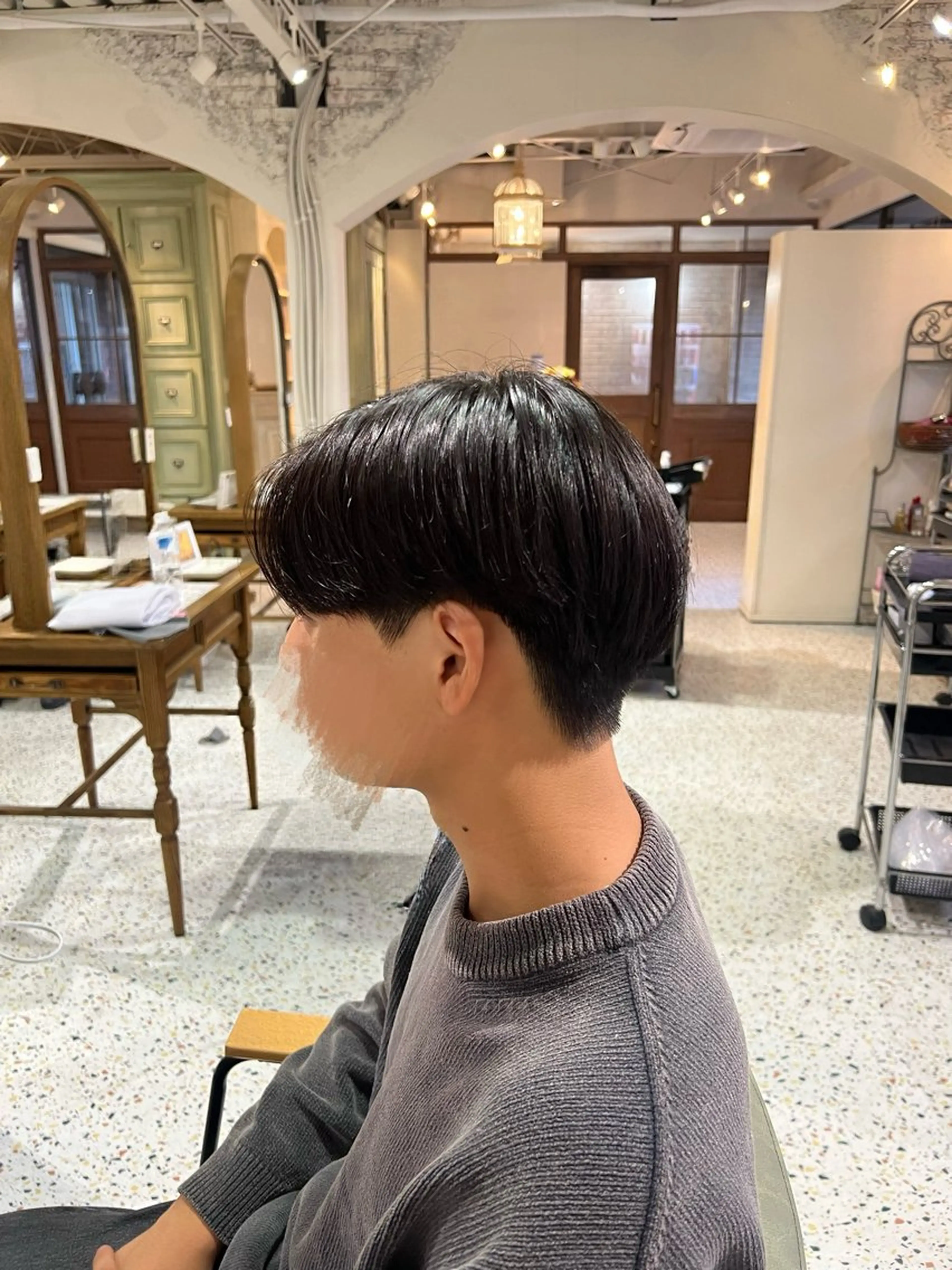 メンズ ニュアンスパーマ🌀 毛流れ🩶イザベラのヘアスタイル