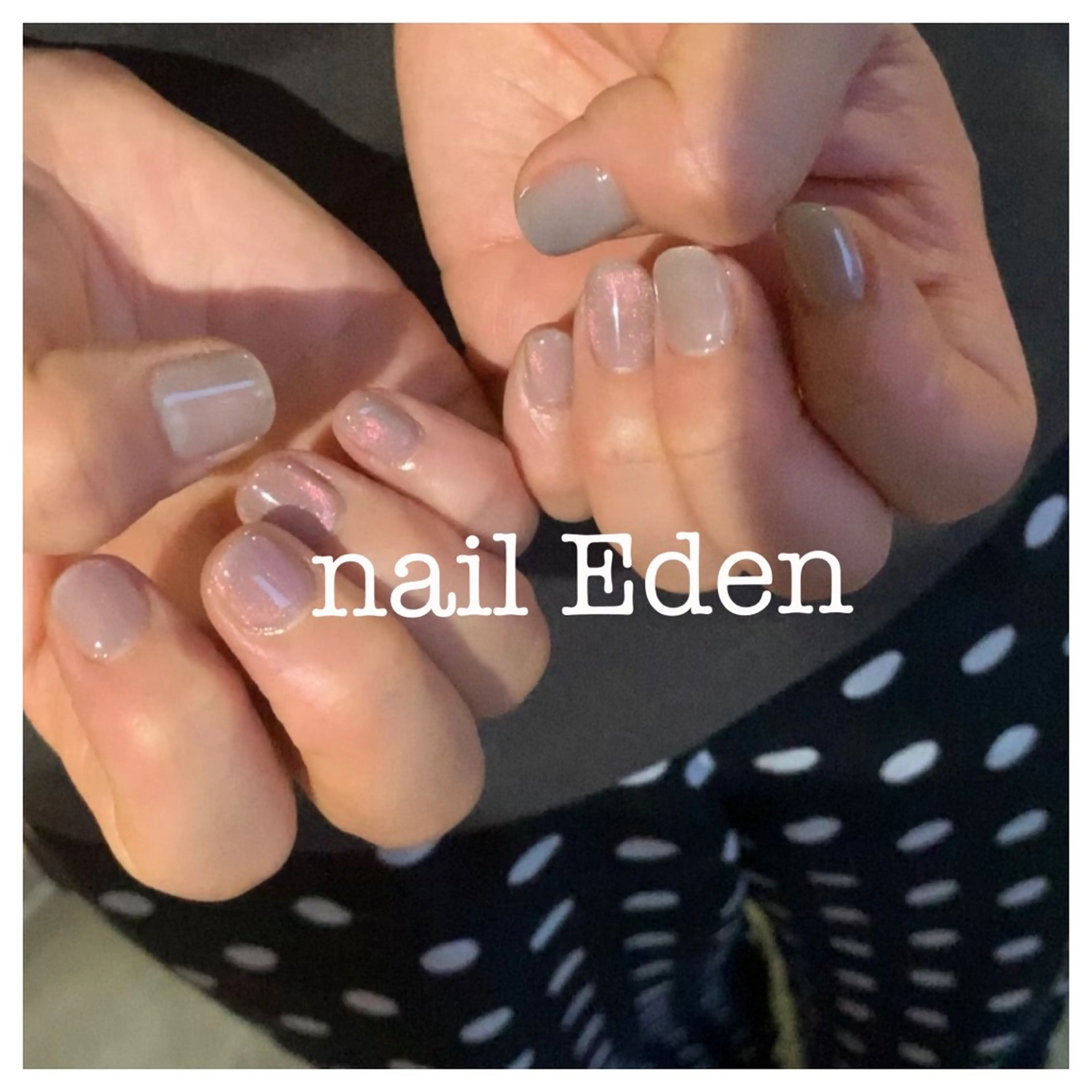 ネイル マグネットネイル ピンク Eden ♾️のネイルデザイン