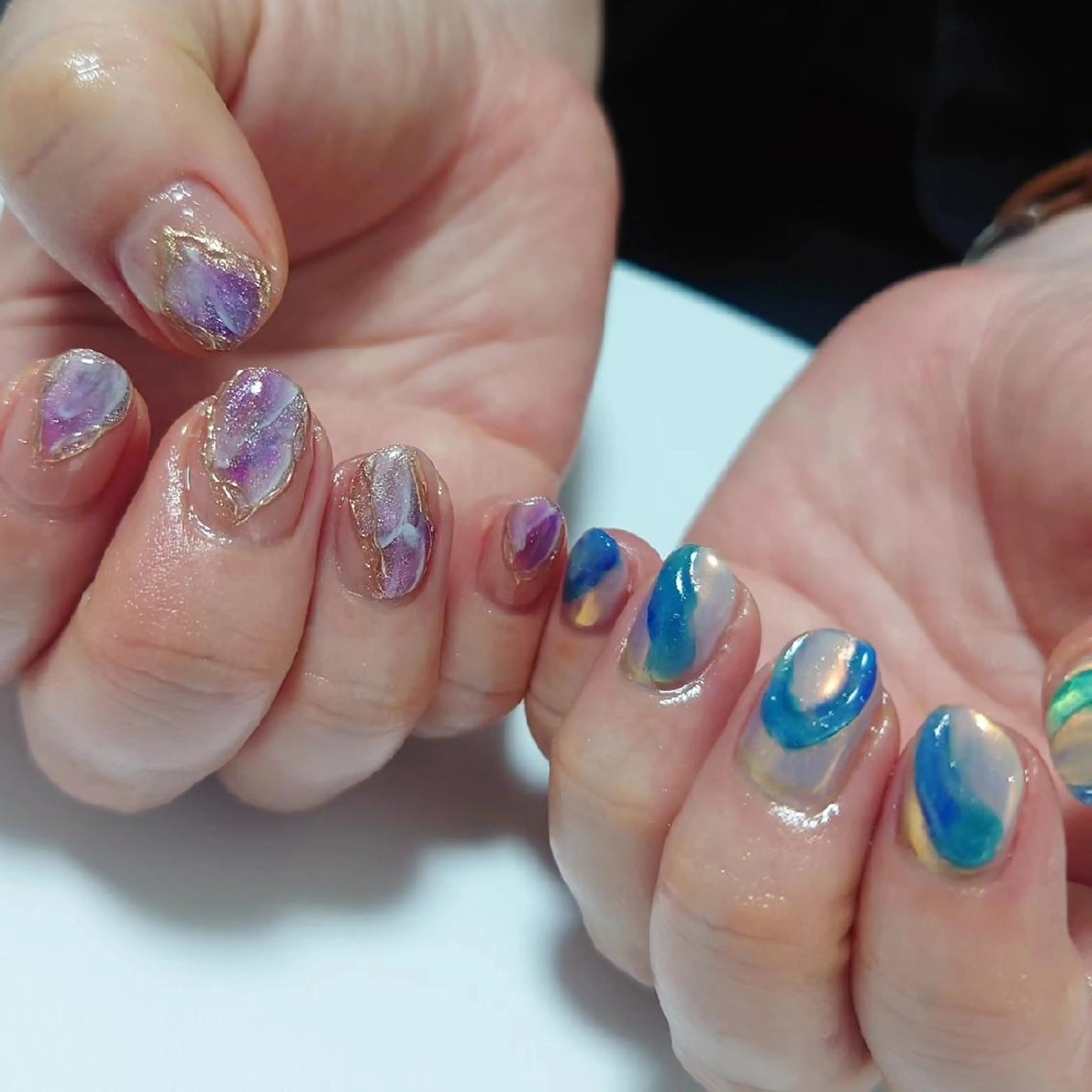 ネイル ニュアンスネイル ショートネイル ハンドネイル NailSalon Kotillのネイルデザイン