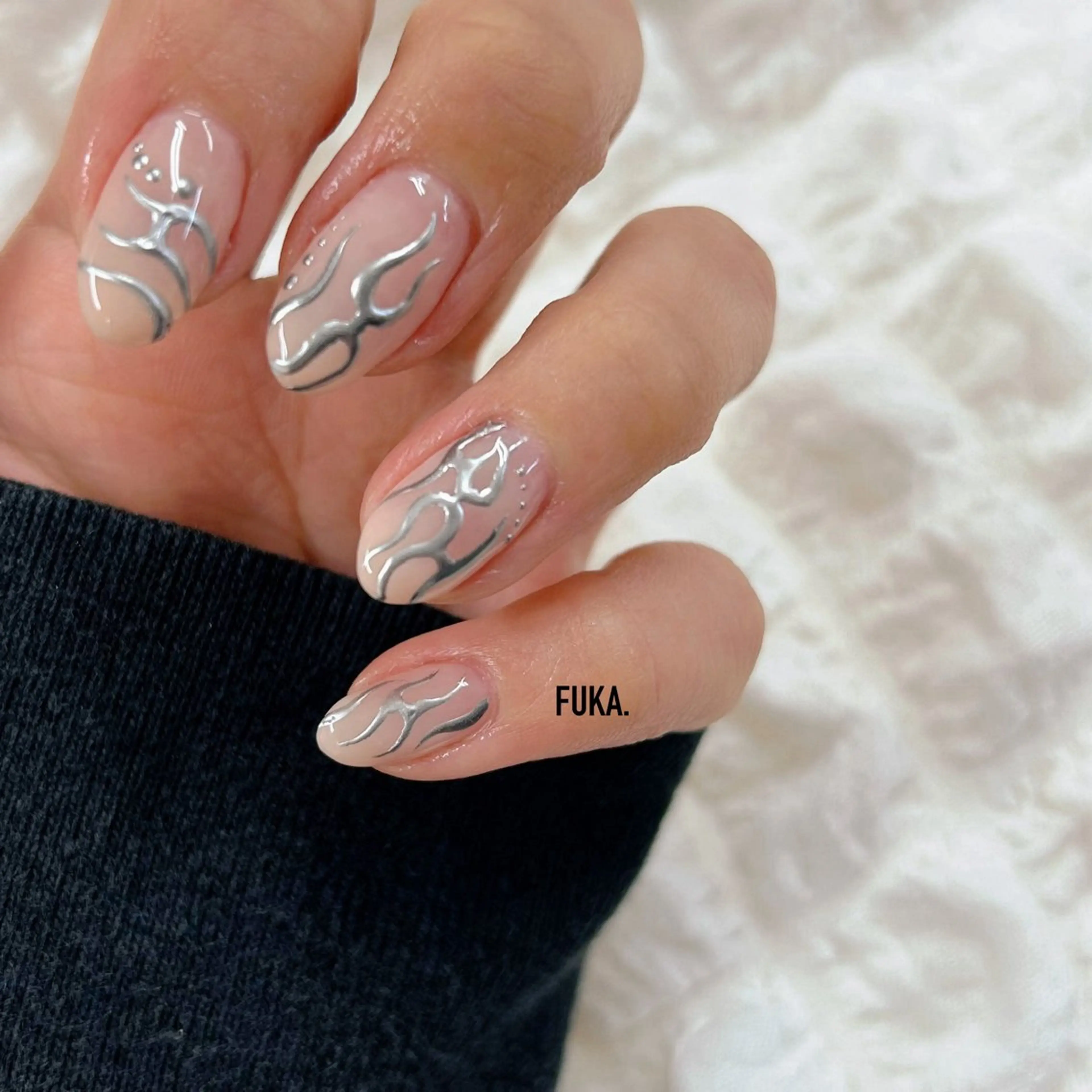 ネイル 韓国ネイル メンズネイル リボン ハンドネイル ネイルサロンAnela【アネラ】所属・Nail♡Fuka. /4月予約受付中のネイルデザイン
