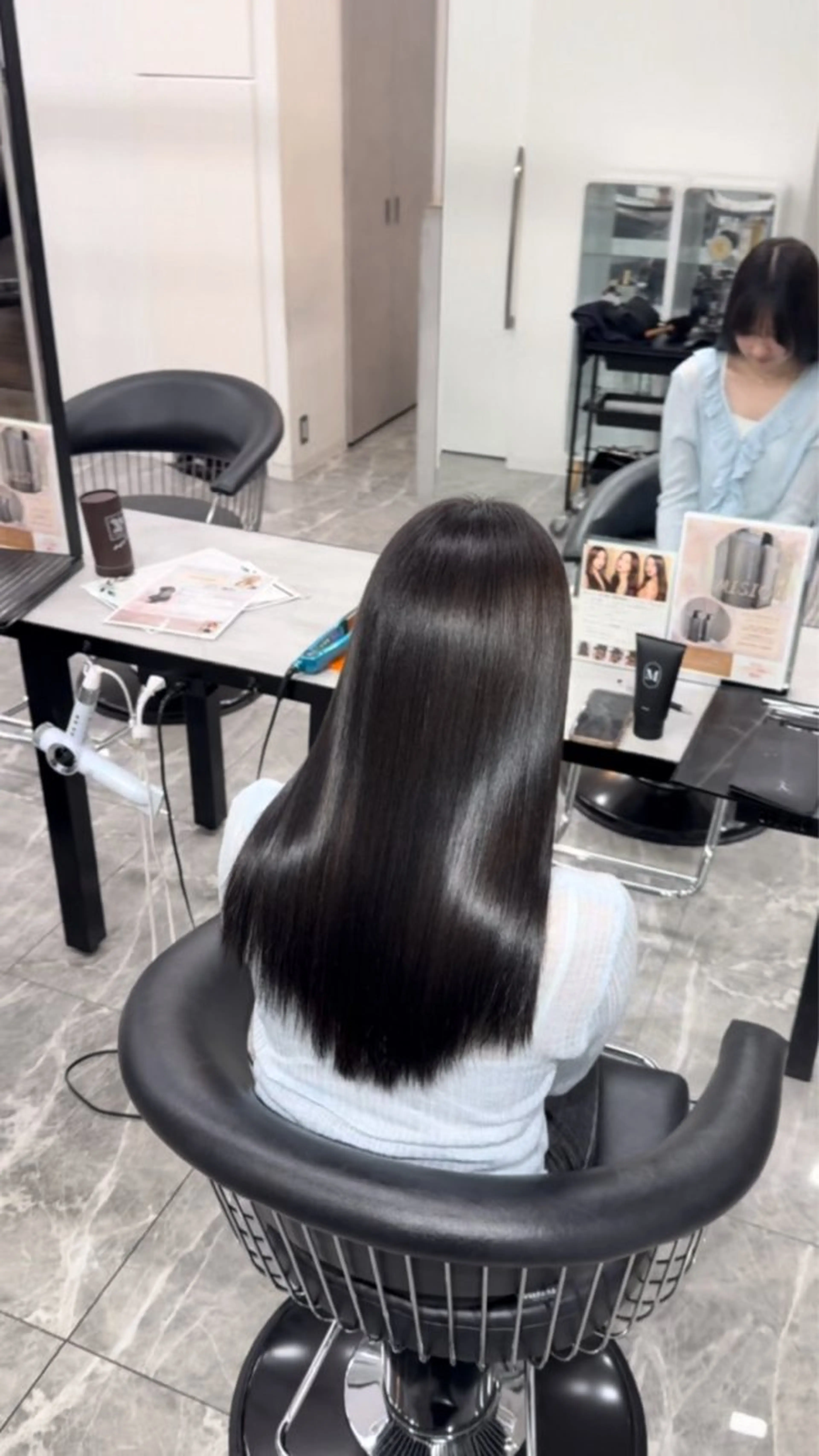 ロング 髪質改善 縮毛矯正 トリートメント カット ヘアカラー 縮毛矯正 りきと🦋河原町 縮毛矯正/艶カラーのヘアスタイル
