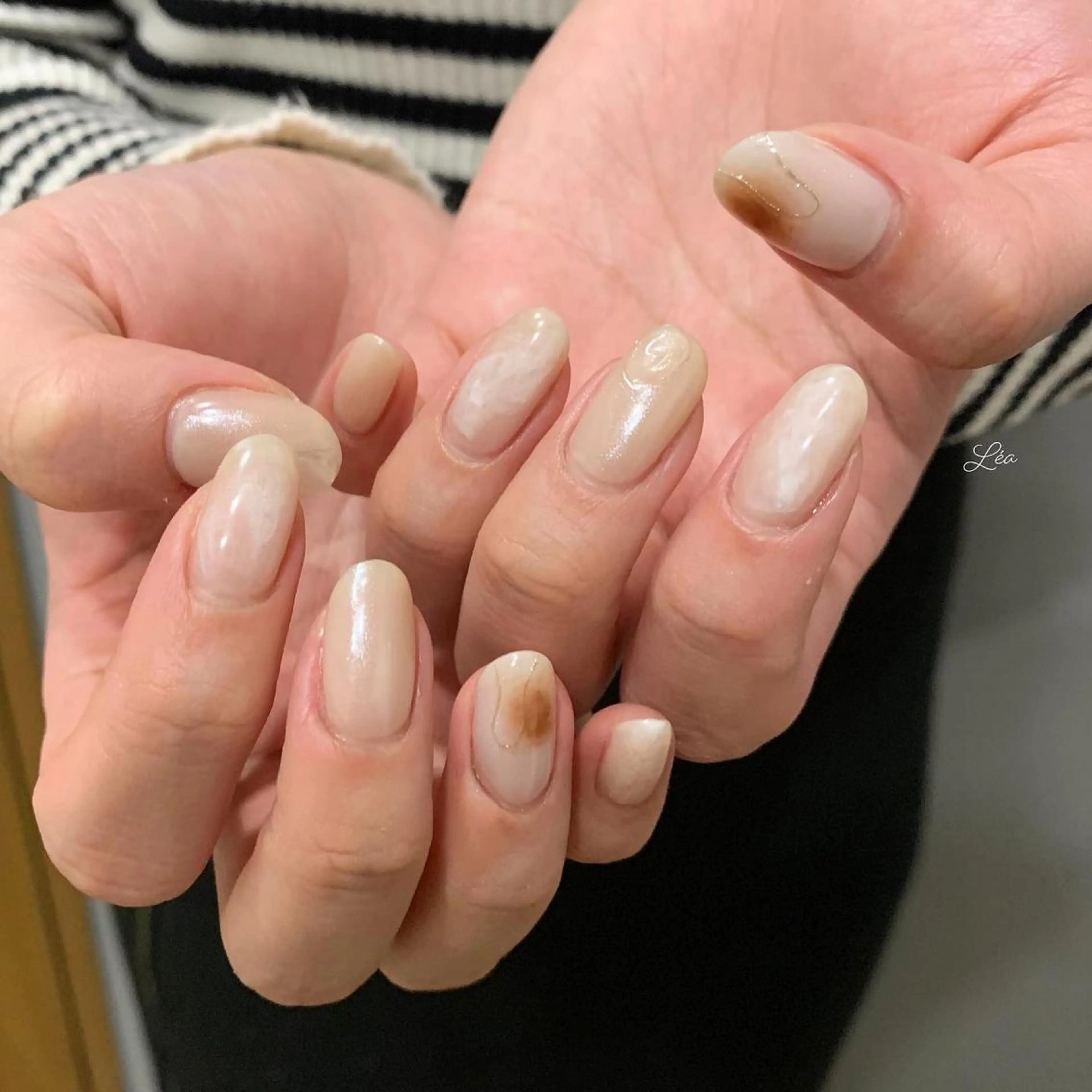 ネイル ジェルネイル 持ち込み パラジェル ソフトジェル Léa nailのネイルデザイン