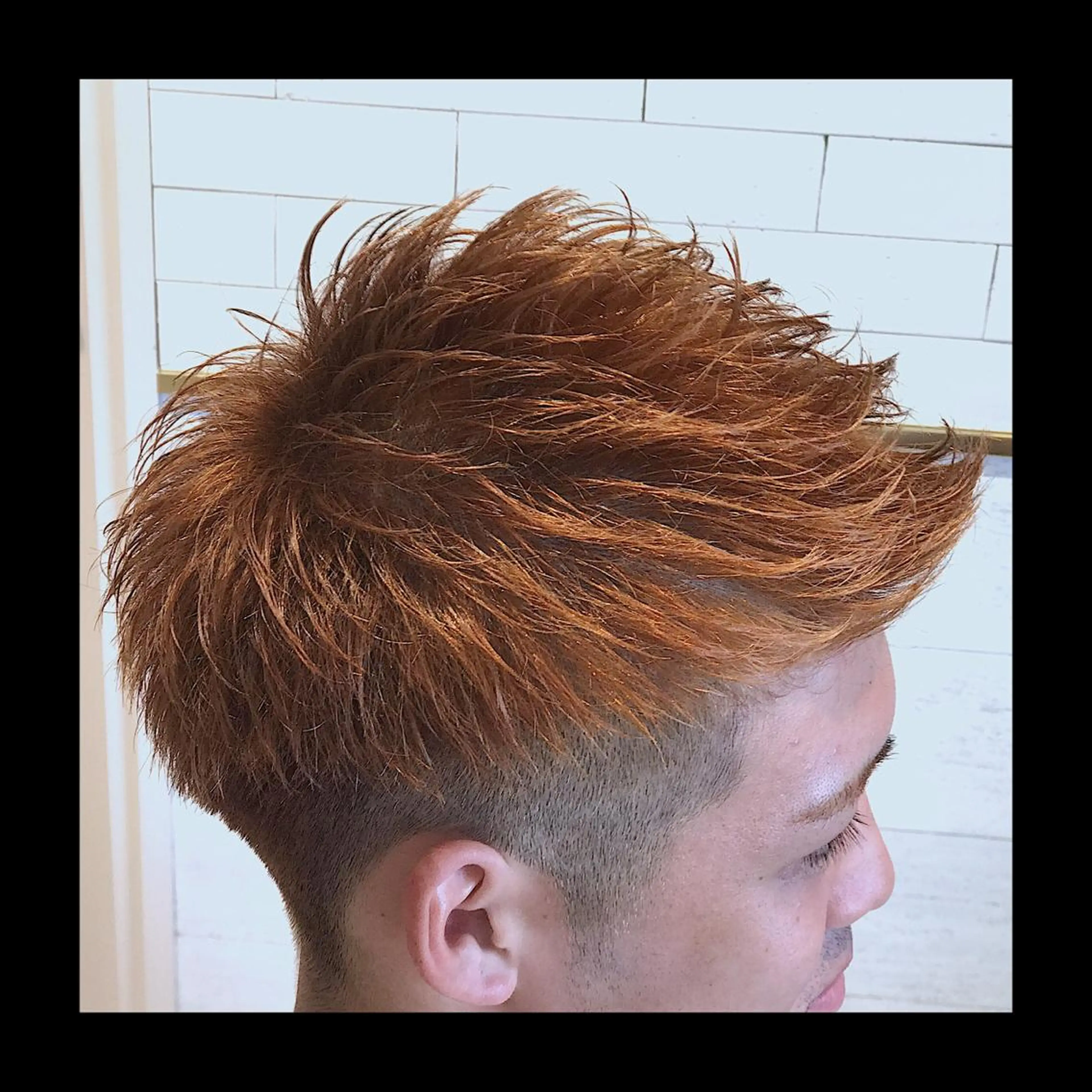 ショート メンズ カット ヘアセット 及川シゲル 髪質改善講師のヘアスタイル