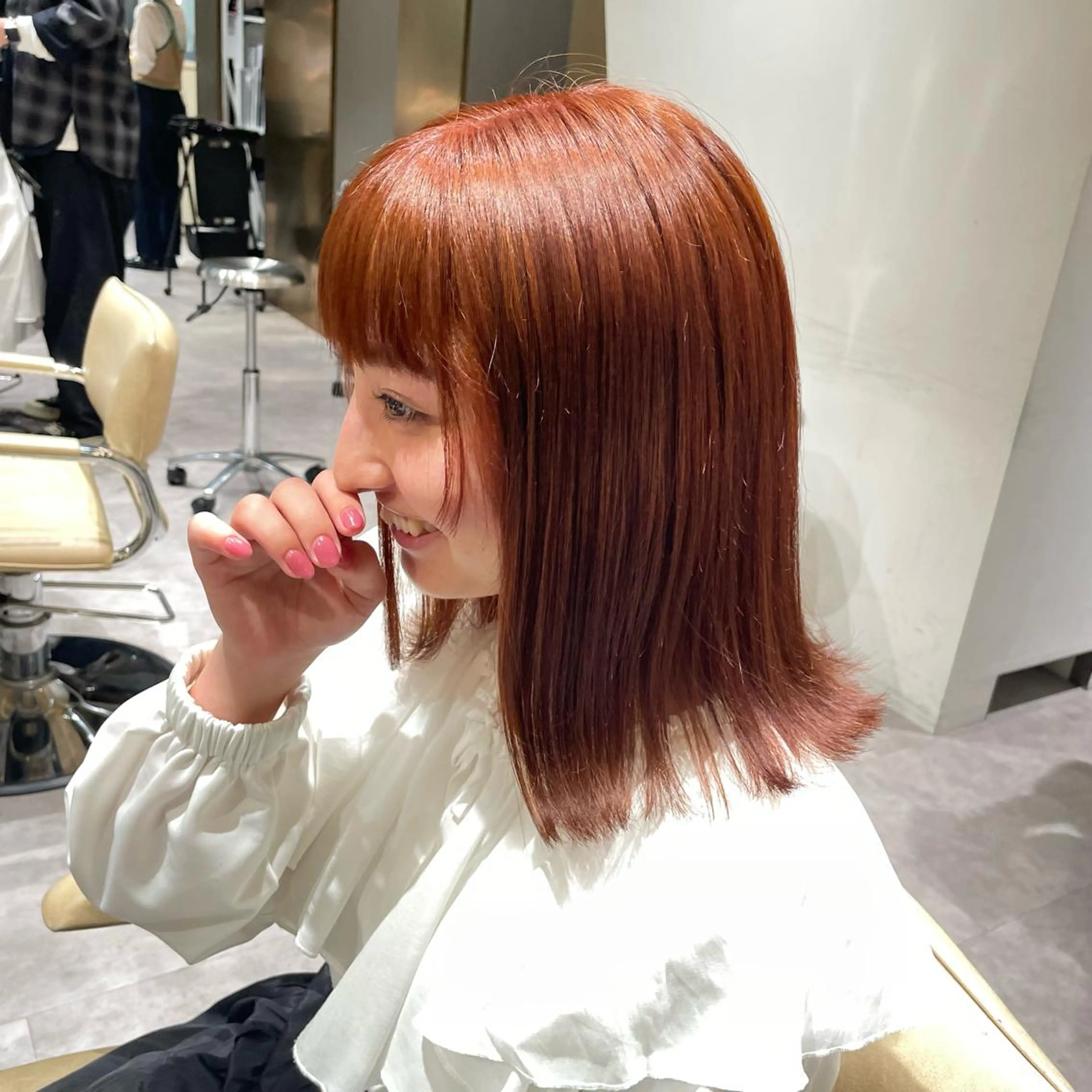 セミロング カラー iLi🫧kim ryongna🦋のヘアスタイル