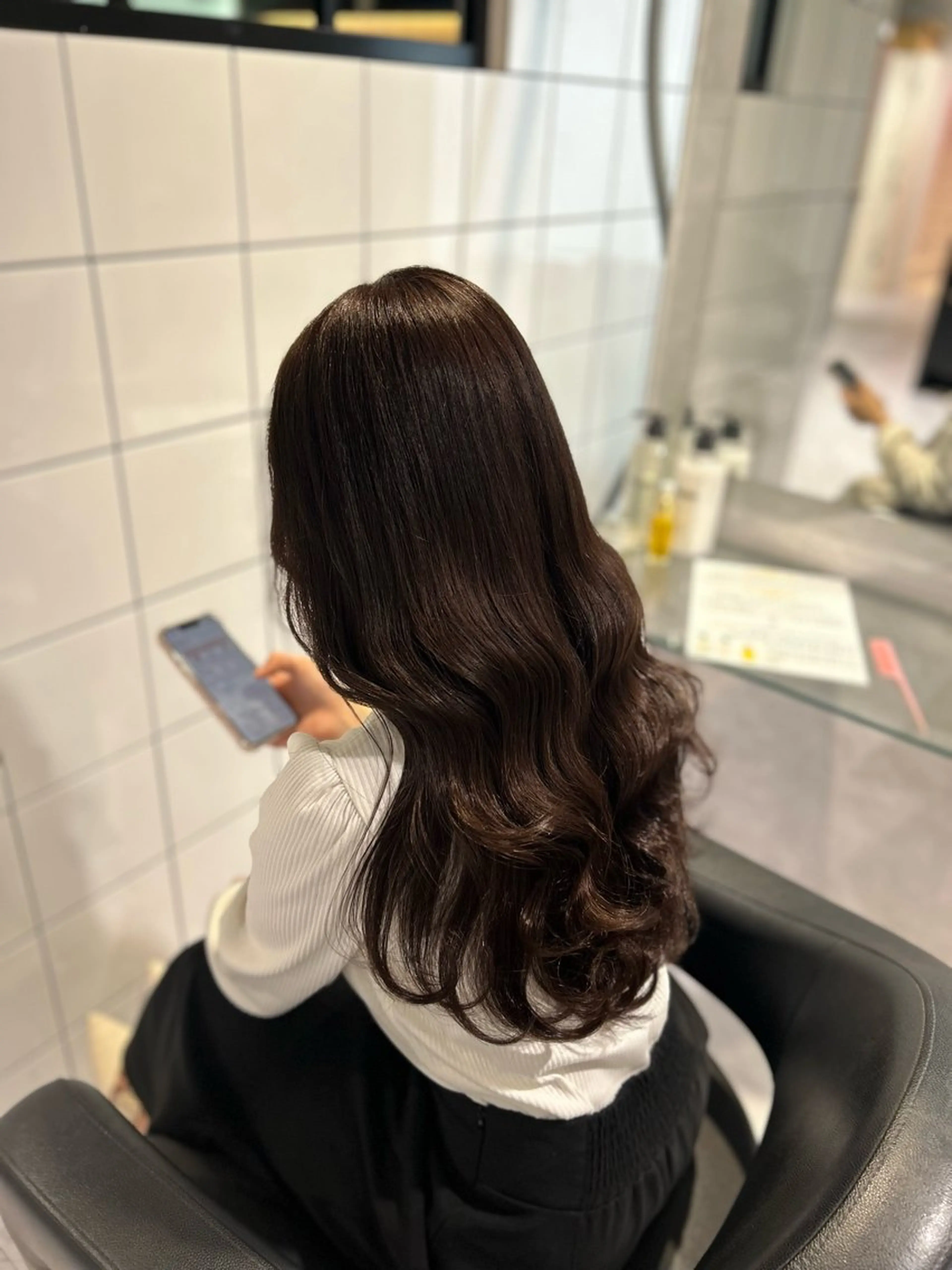 ロング カラー ヘアカラー トリートメント 表参道/透明感カラー /暗髪/ジュキヤのヘアスタイル