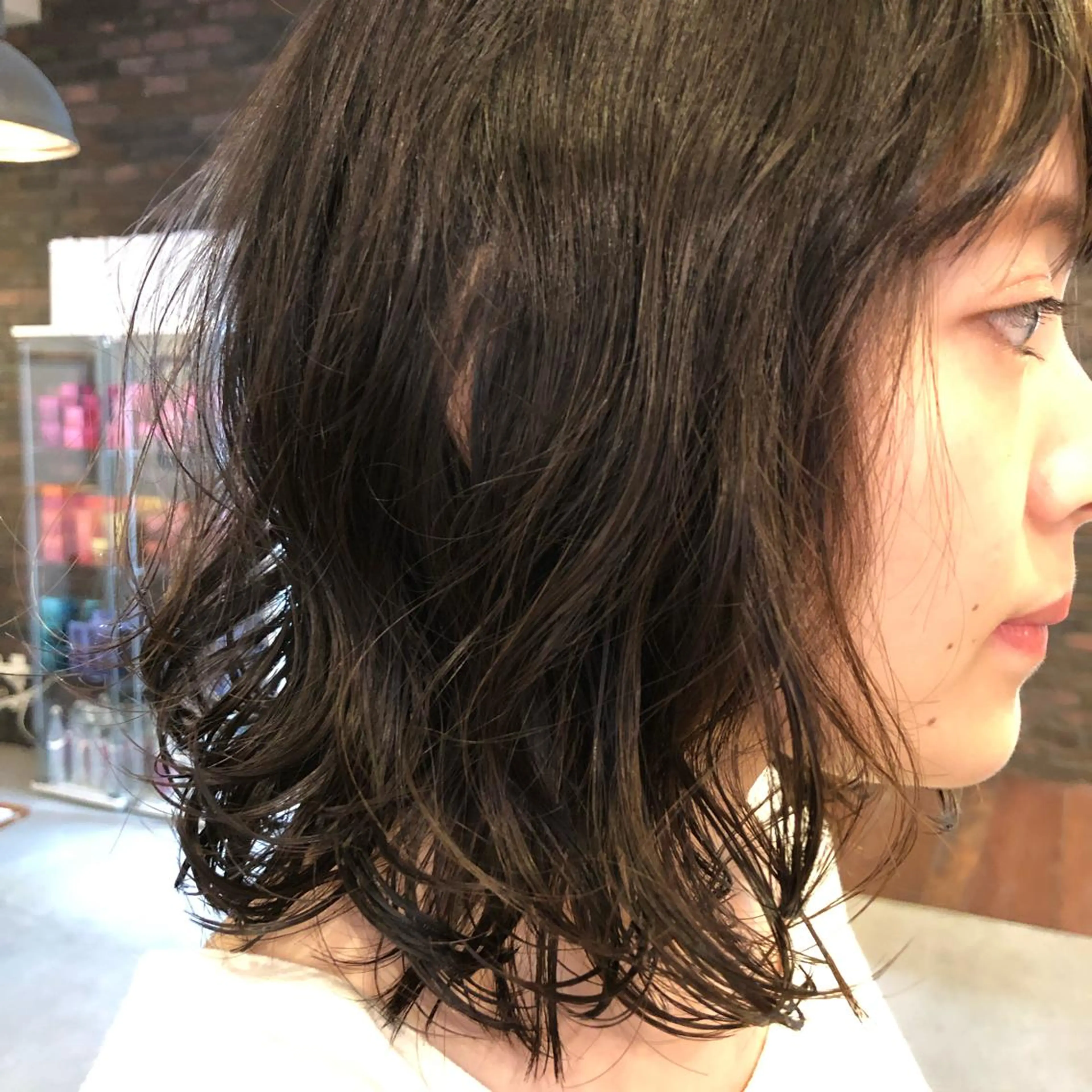 ミディアム ミディアムパーマ ZAZA ASAMIのヘアスタイル