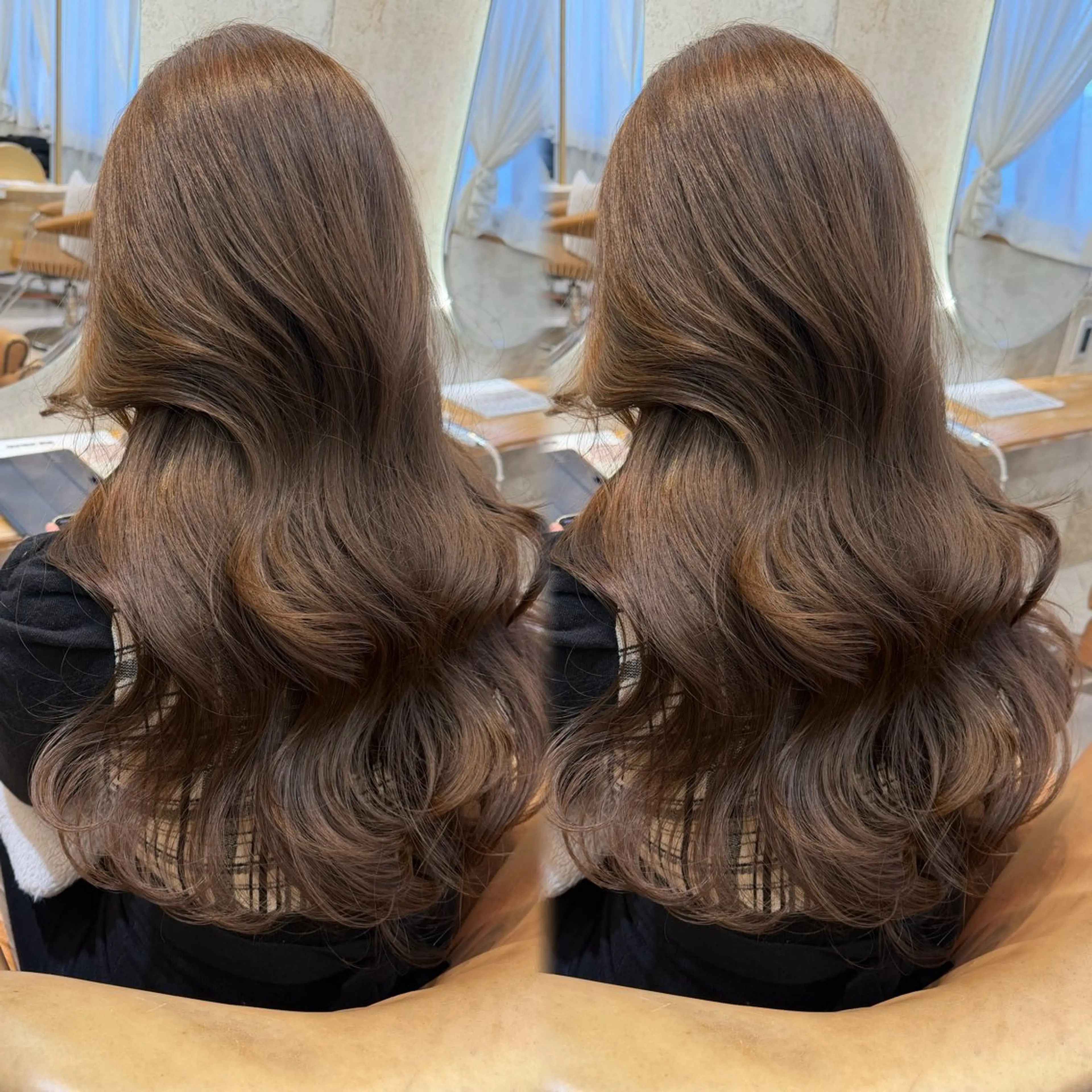 ロング ヘアカラー トリートメント 棚瀬 寧麻のヘアスタイル