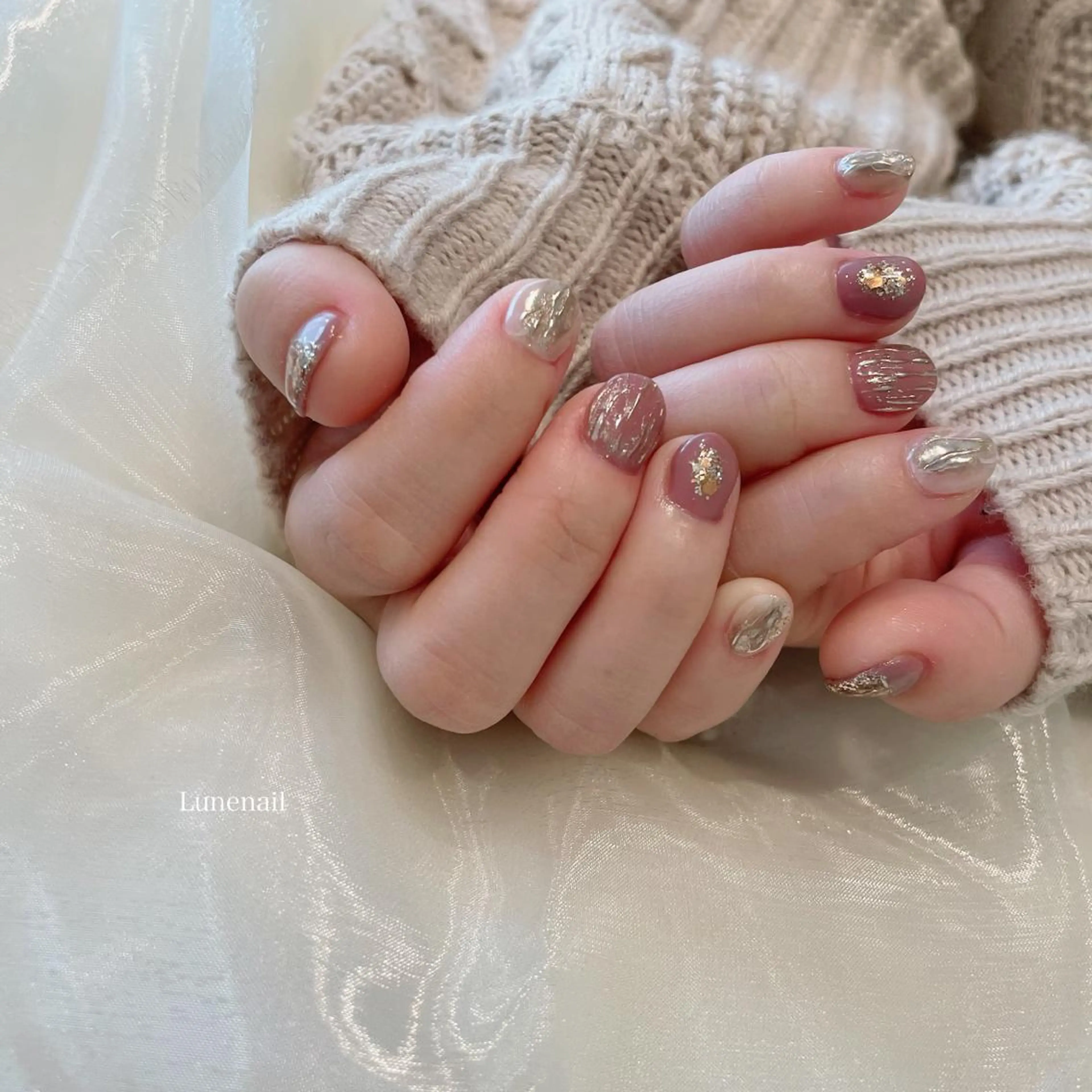 ショート ハンドネイル Lune nailのネイルデザイン