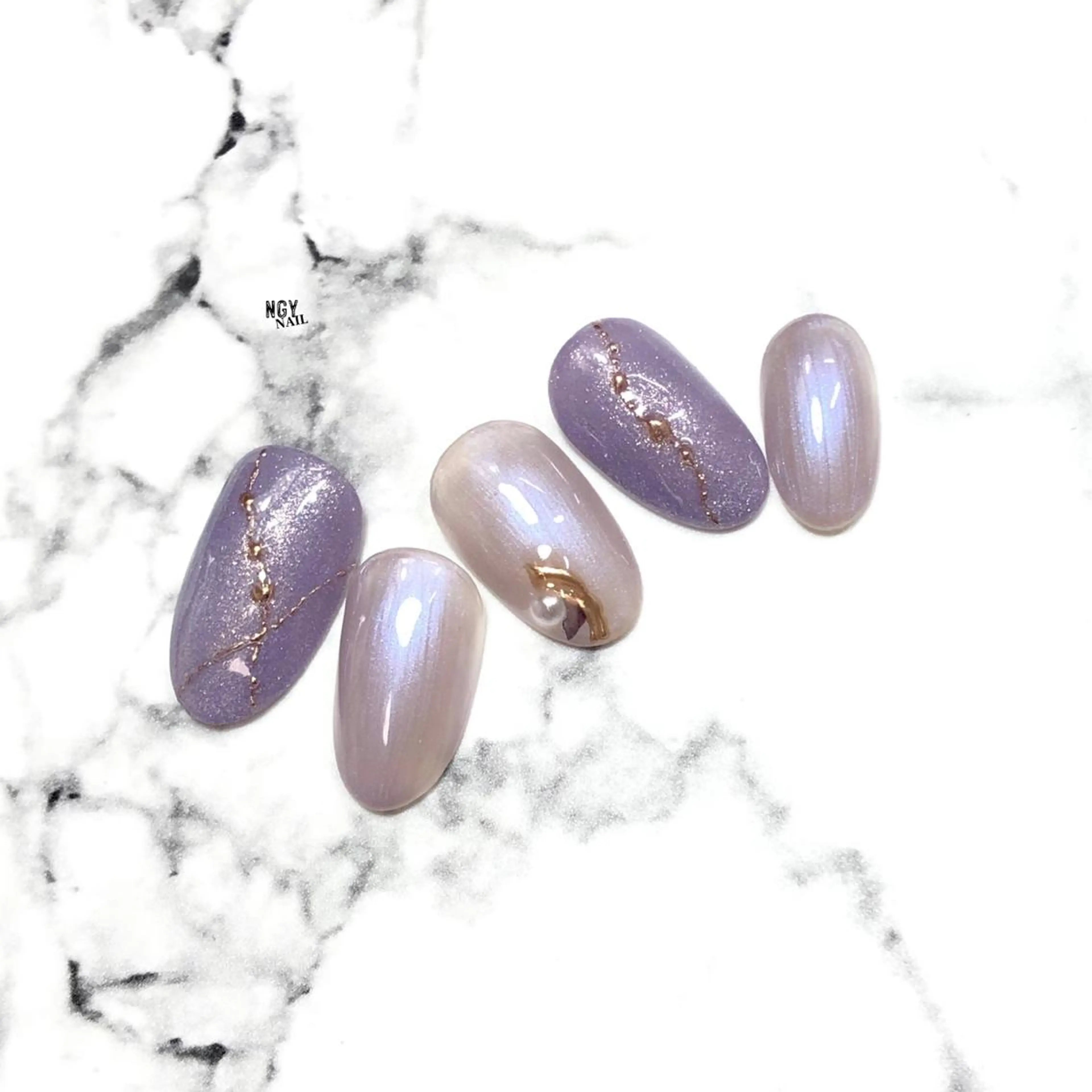 ネイル ジェルネイル ミラーネイル ニュアンスネイル パラジェル ハンドネイル NAIL NOWのネイルデザイン