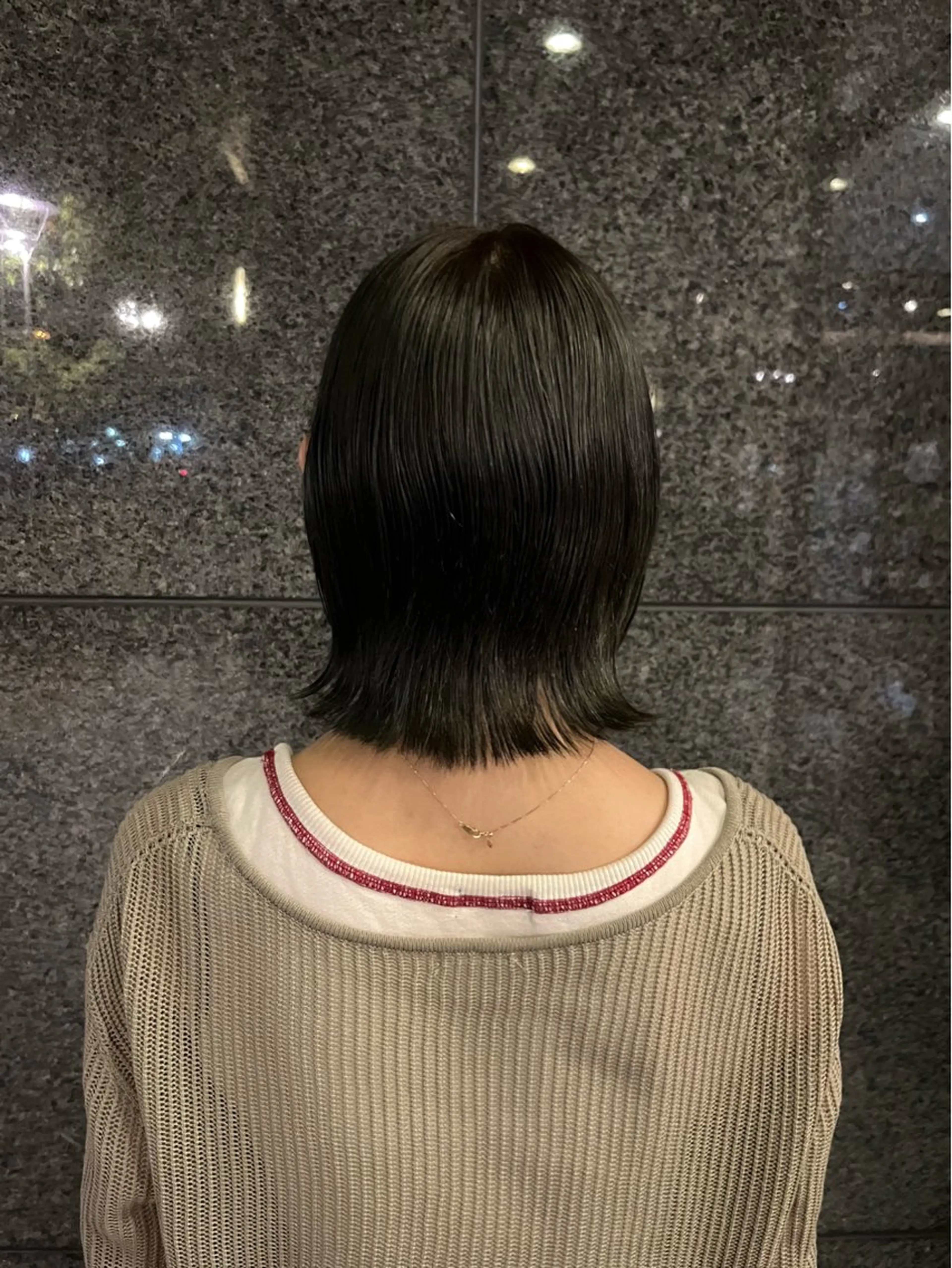 ショート ボブ くびれヘア レイヤーカット ボブ/ハイトーン/ 岡山駅/別曽遥也のヘアスタイル