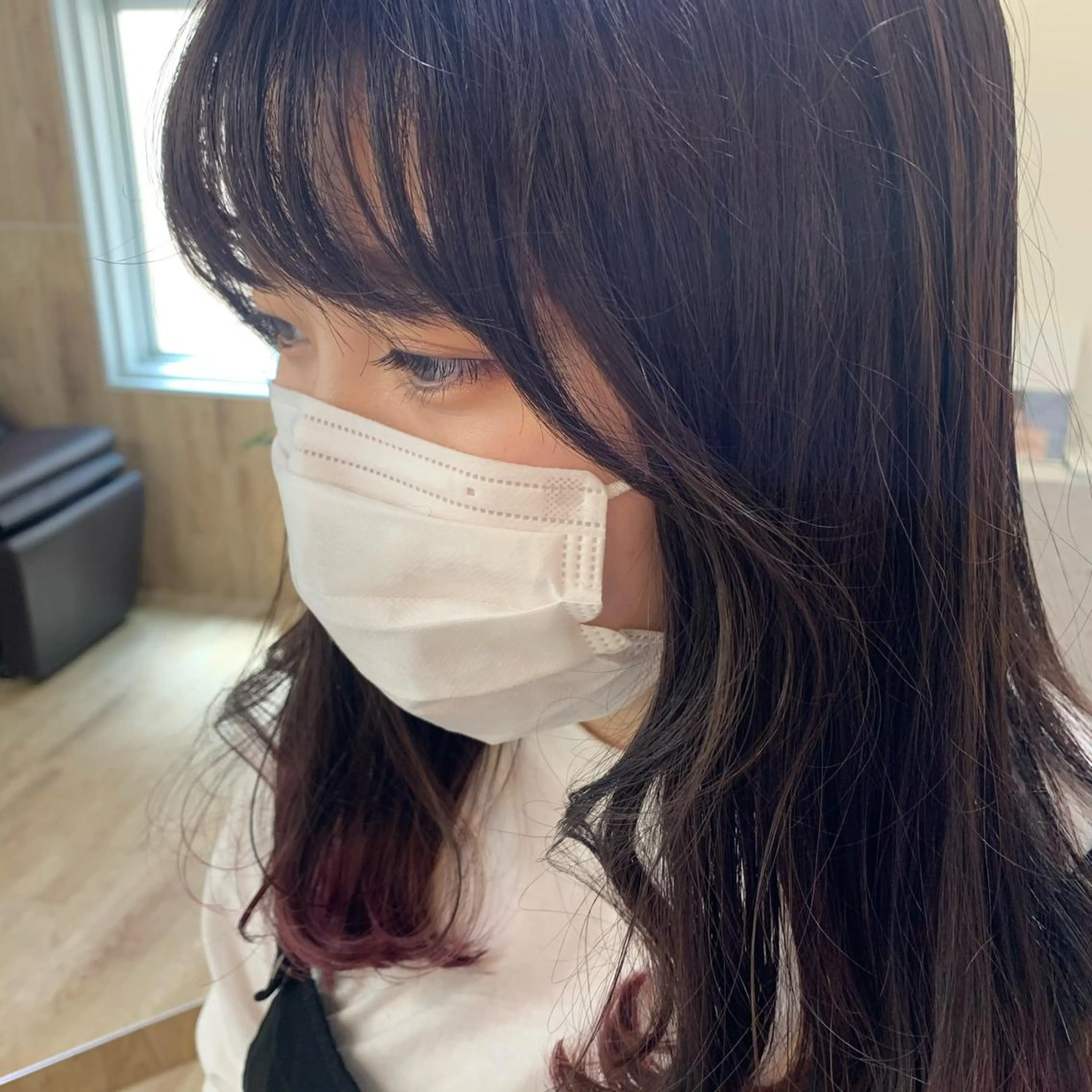 セミロング カラー MARU パーマ/レイヤーのヘアスタイル