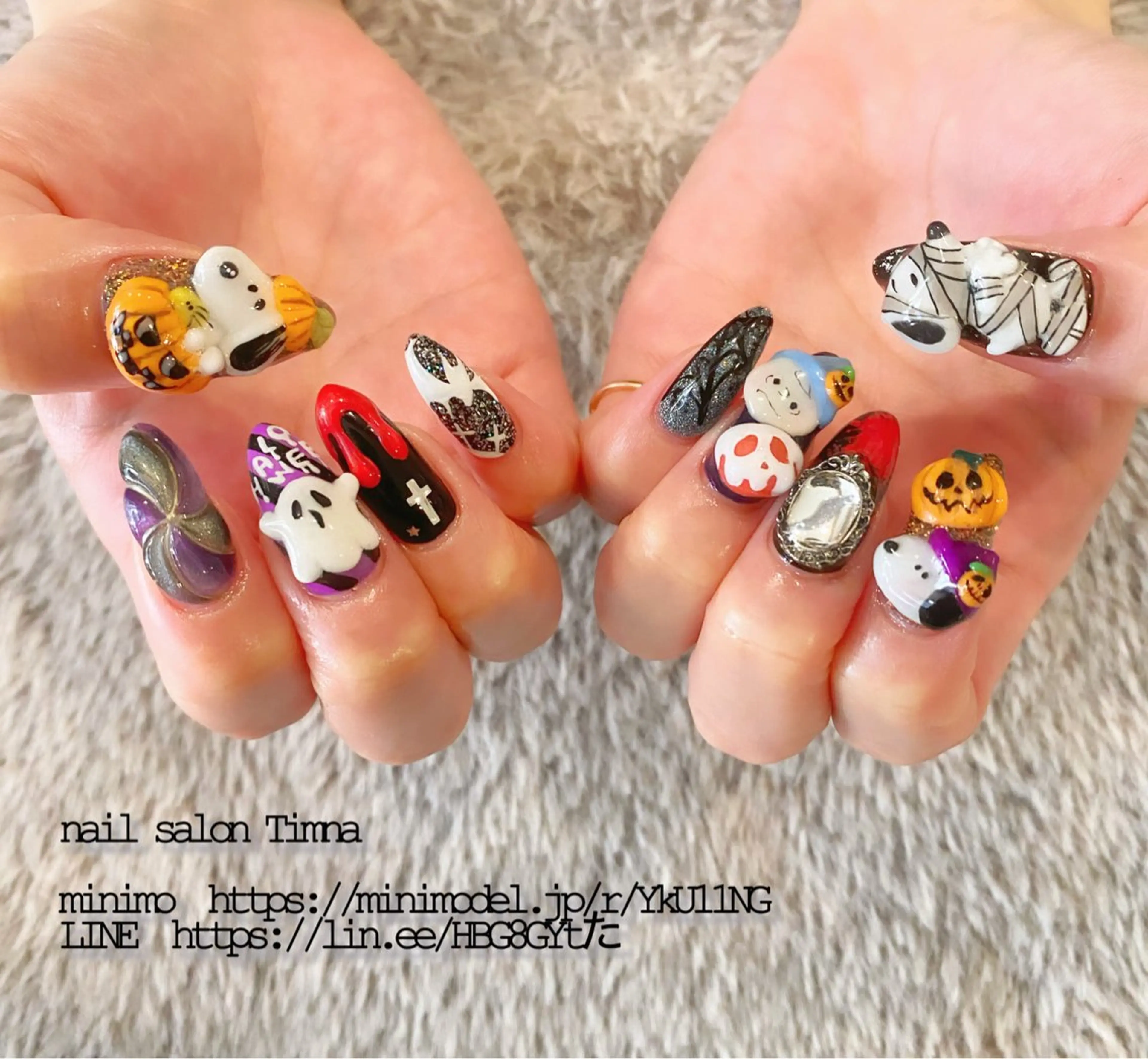 セミロング ハンドネイル NAILSALON 🍔Timna🍟のネイルデザイン