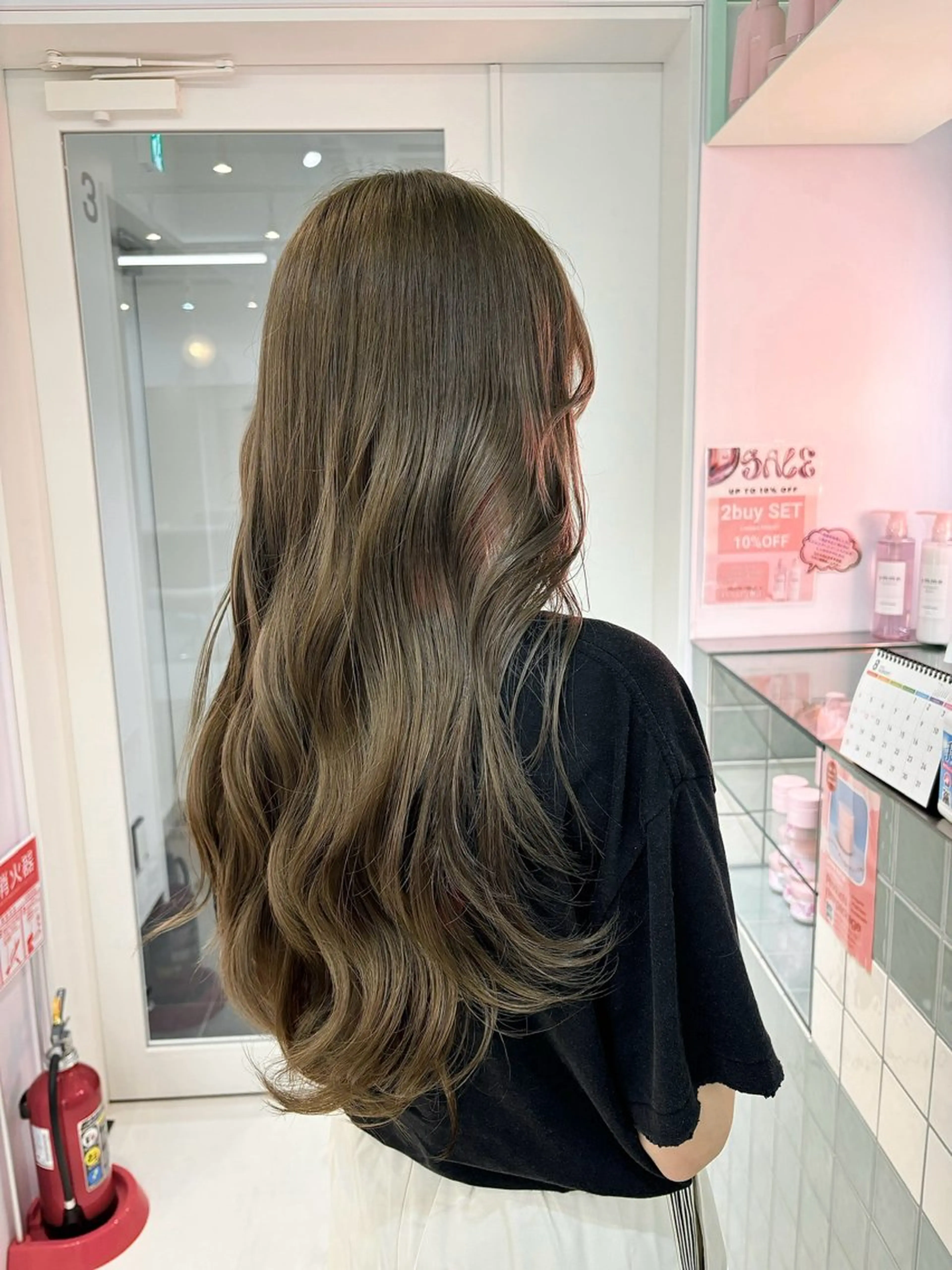 ロング カラー 顔周りカット/ボブ/ ツヤ髪/coconaのヘアスタイル