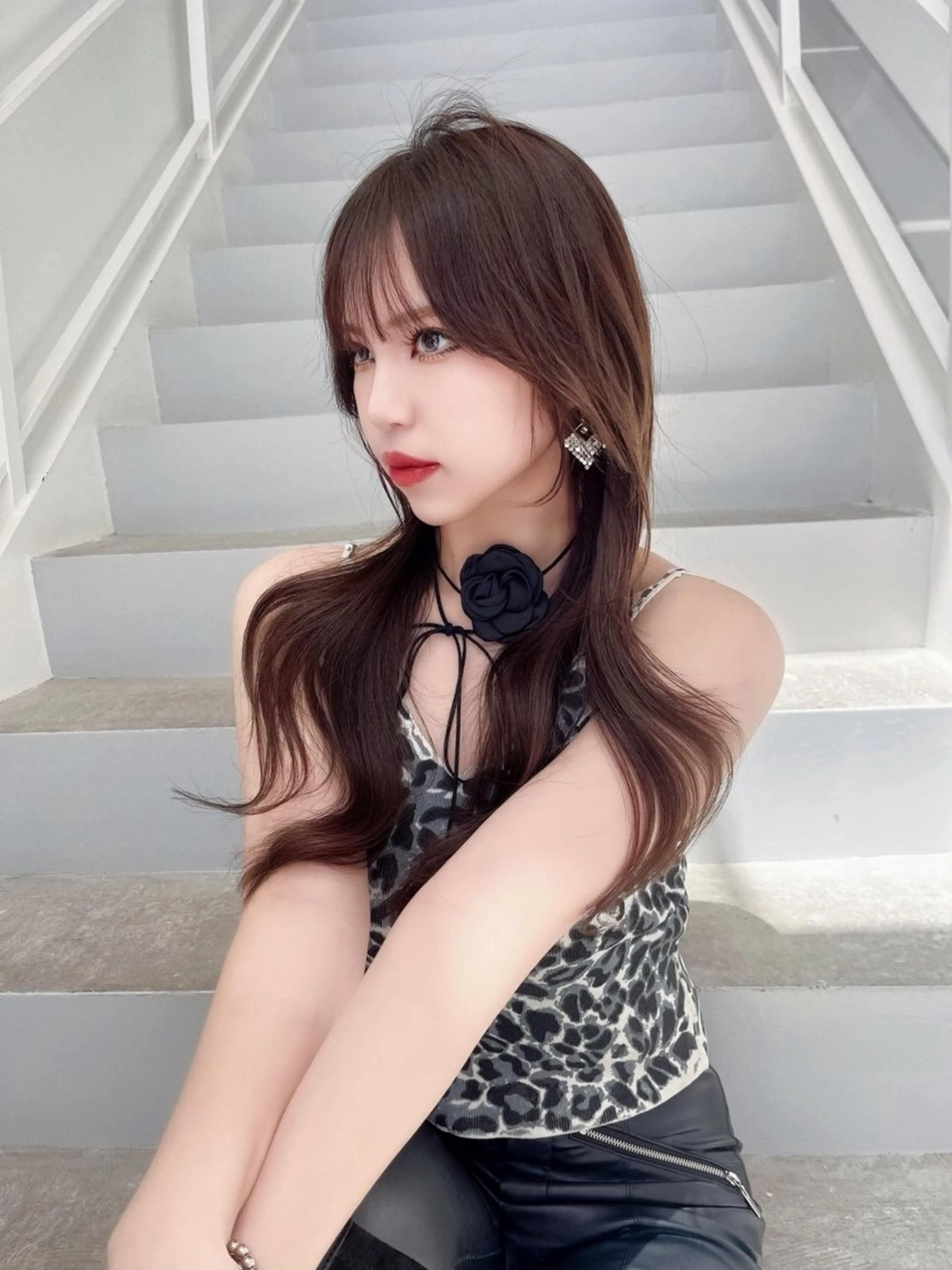 ロング カラー レイヤー/髪質改善 /透け感カラー/艶髪のヘアスタイル