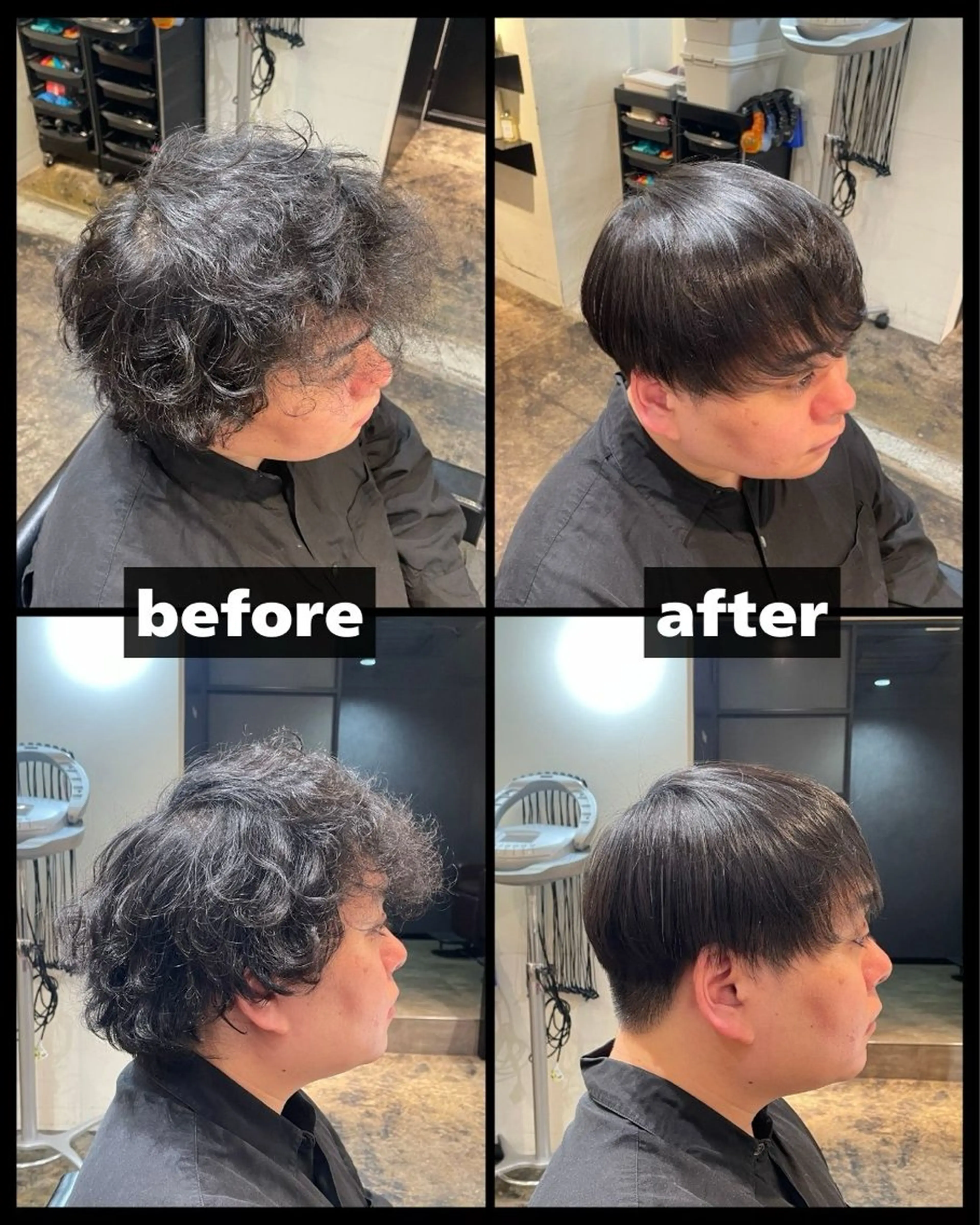 ショート 縮毛矯正 遠藤悠大/メンズ縮毛 /メンズカットのヘアスタイル