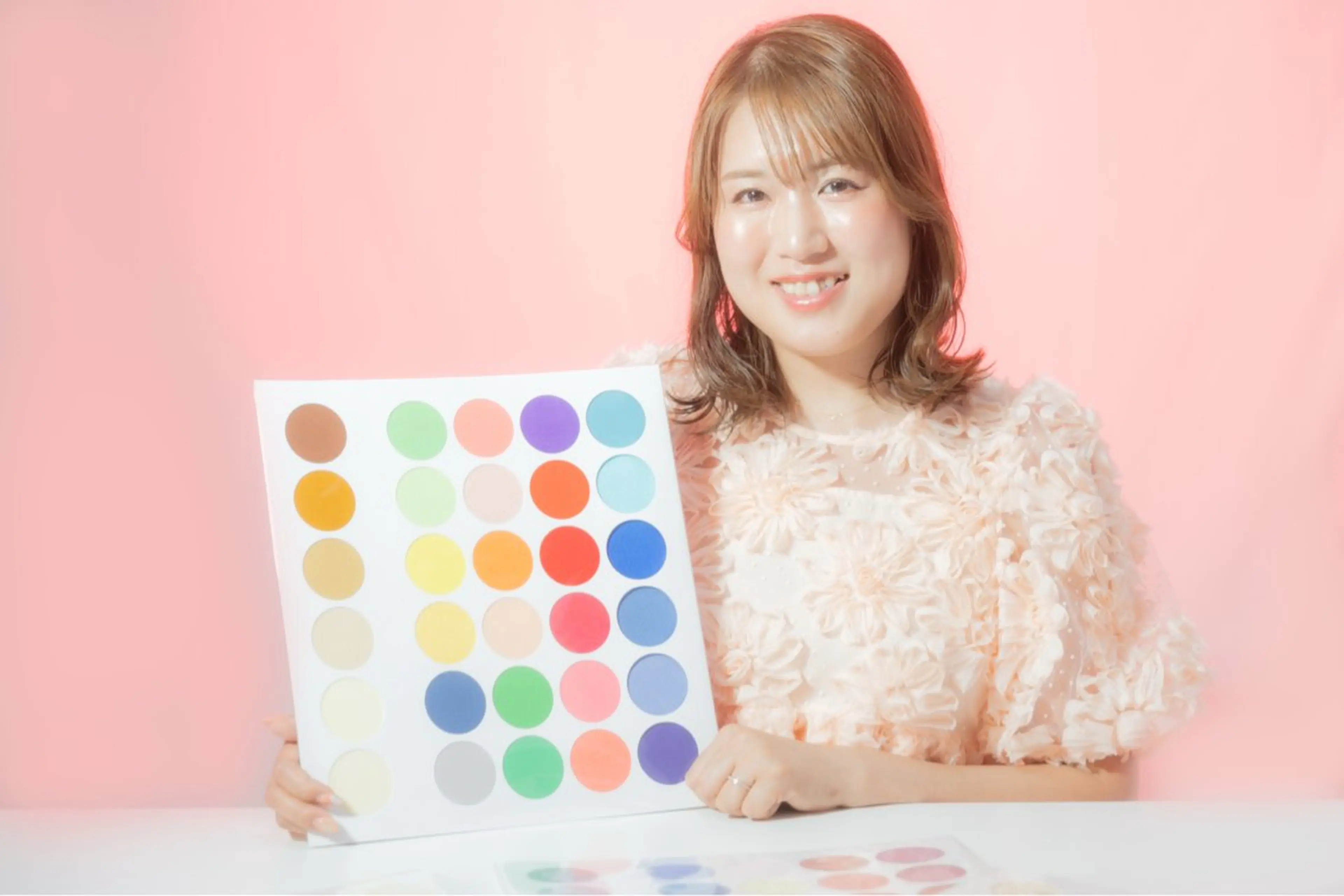 パーソナルカラー診断の写真