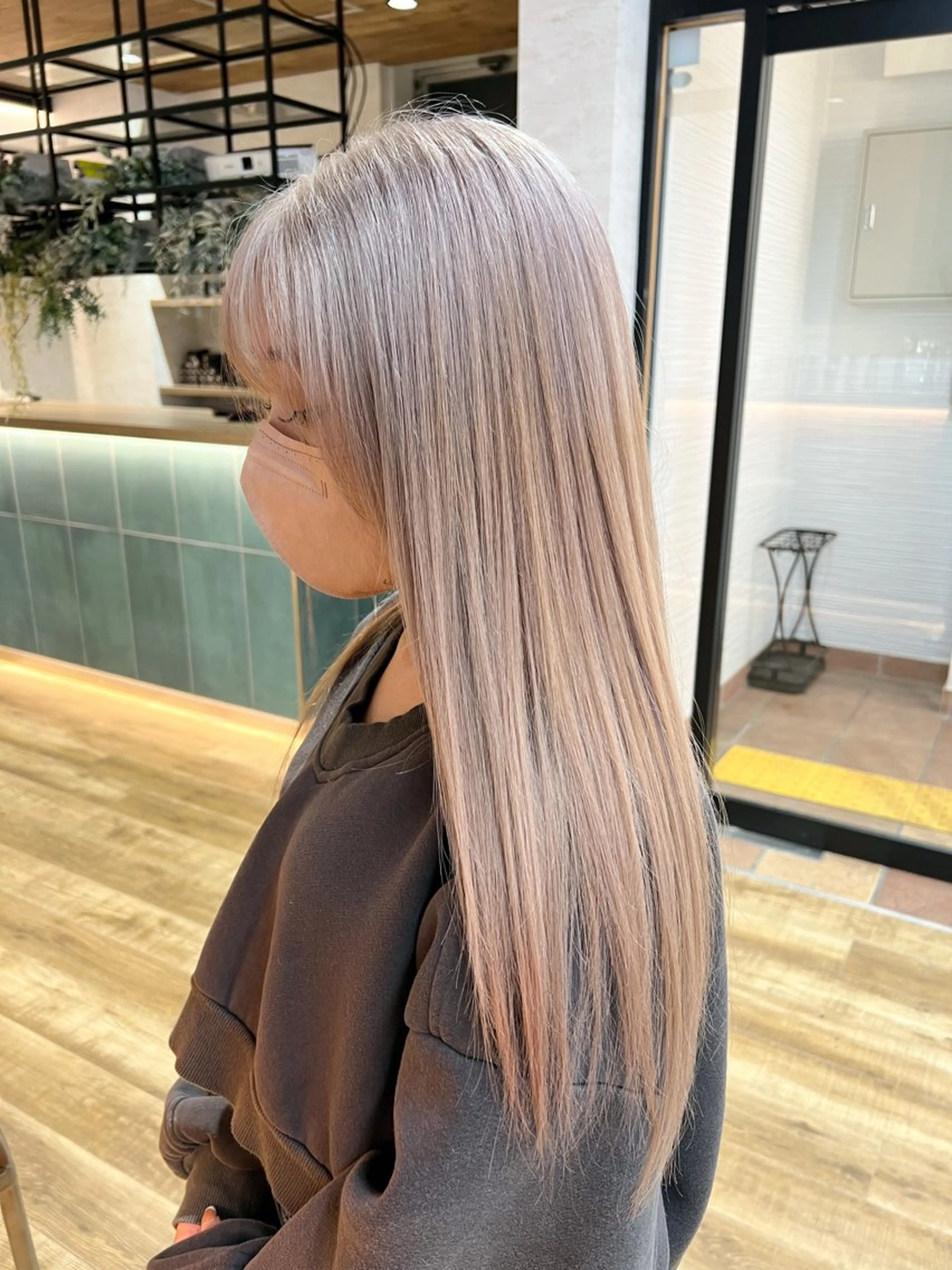 カラー ヘアカラー トリートメント レイヤー✂︎ぷつボブ 艶カラー🤍noaのヘアスタイル