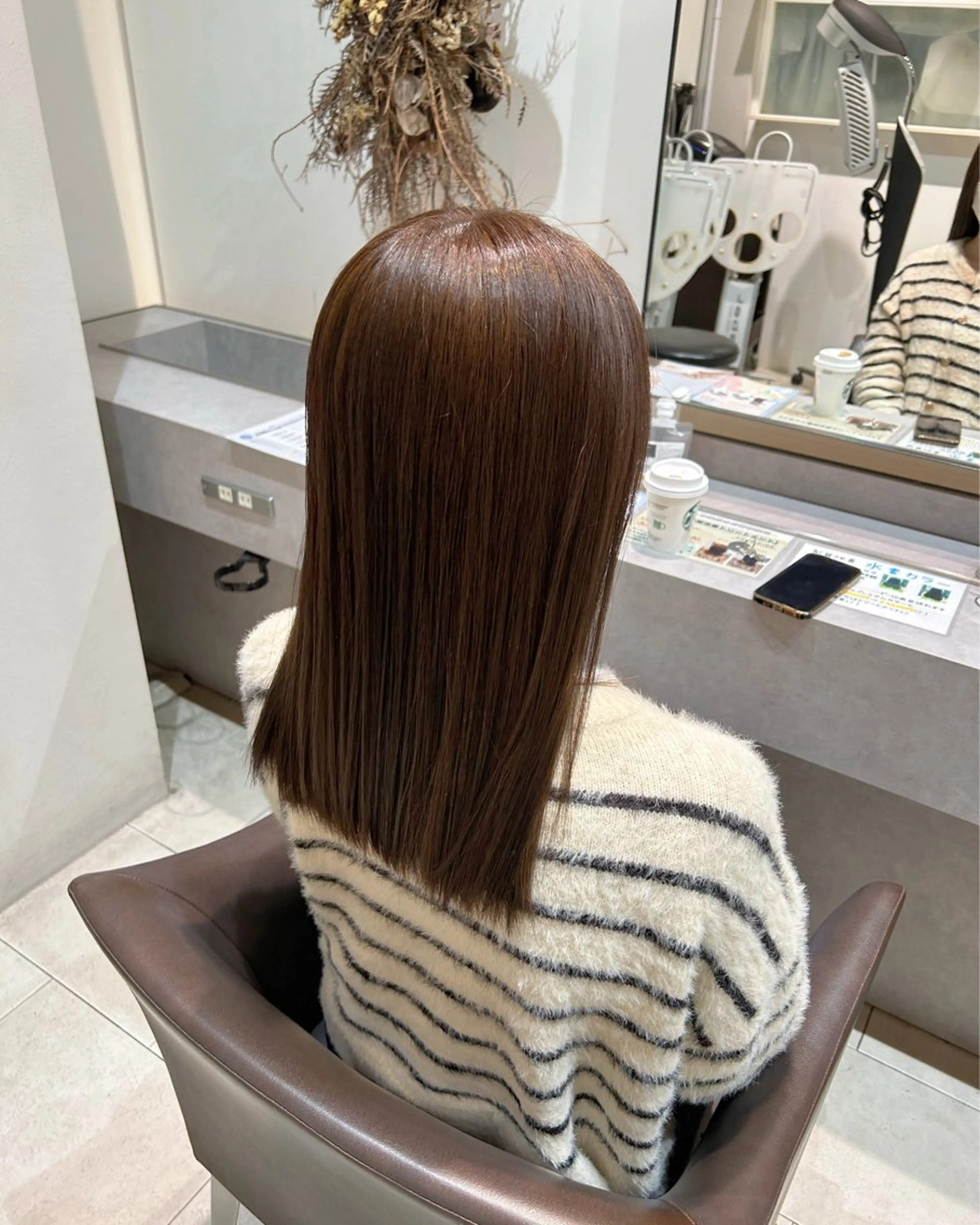 セミロング 透明感カラー♡ Mahoのヘアスタイル