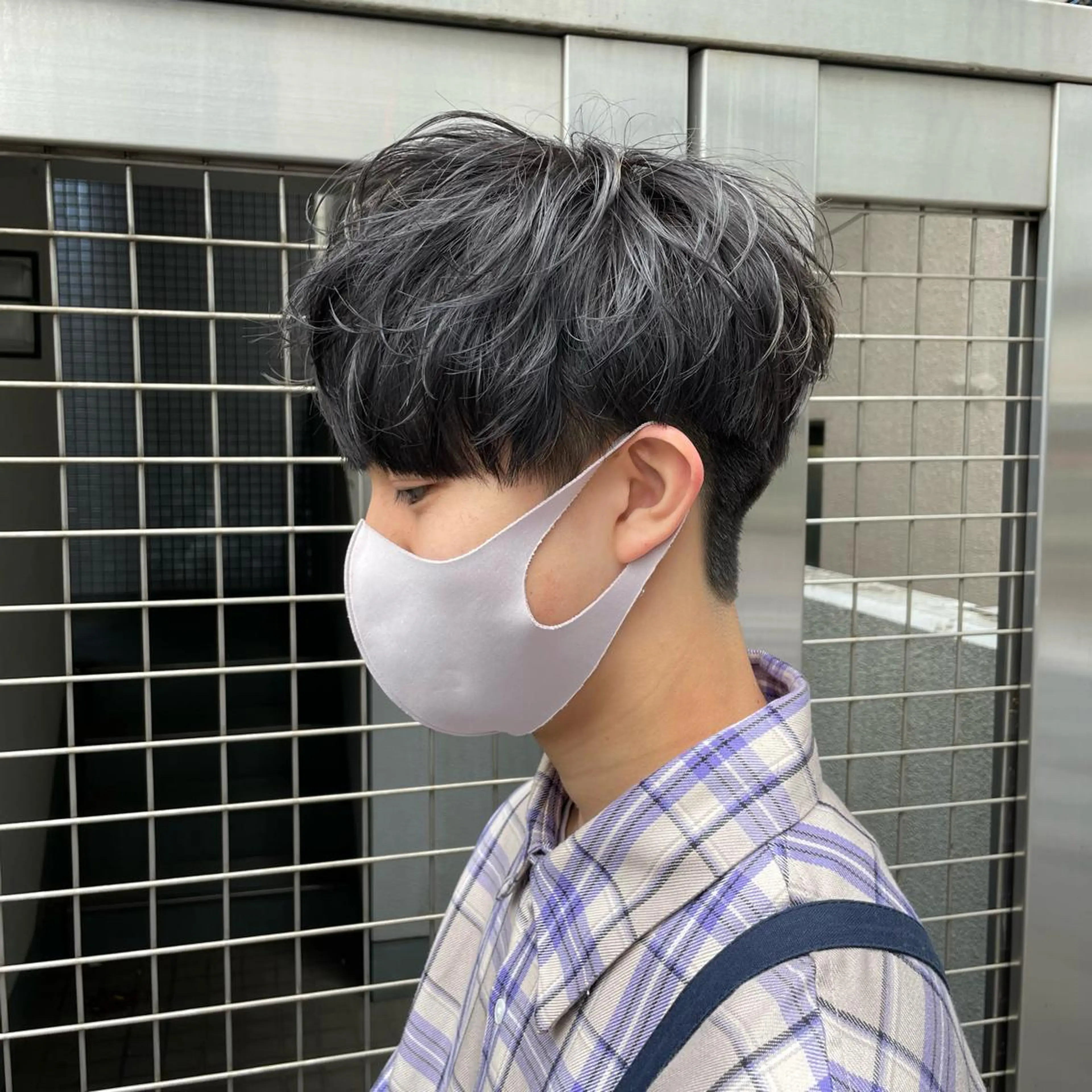 ショート カラー メンズ カット 【メンズ縮毛矯正】 田中秀斗のヘアスタイル