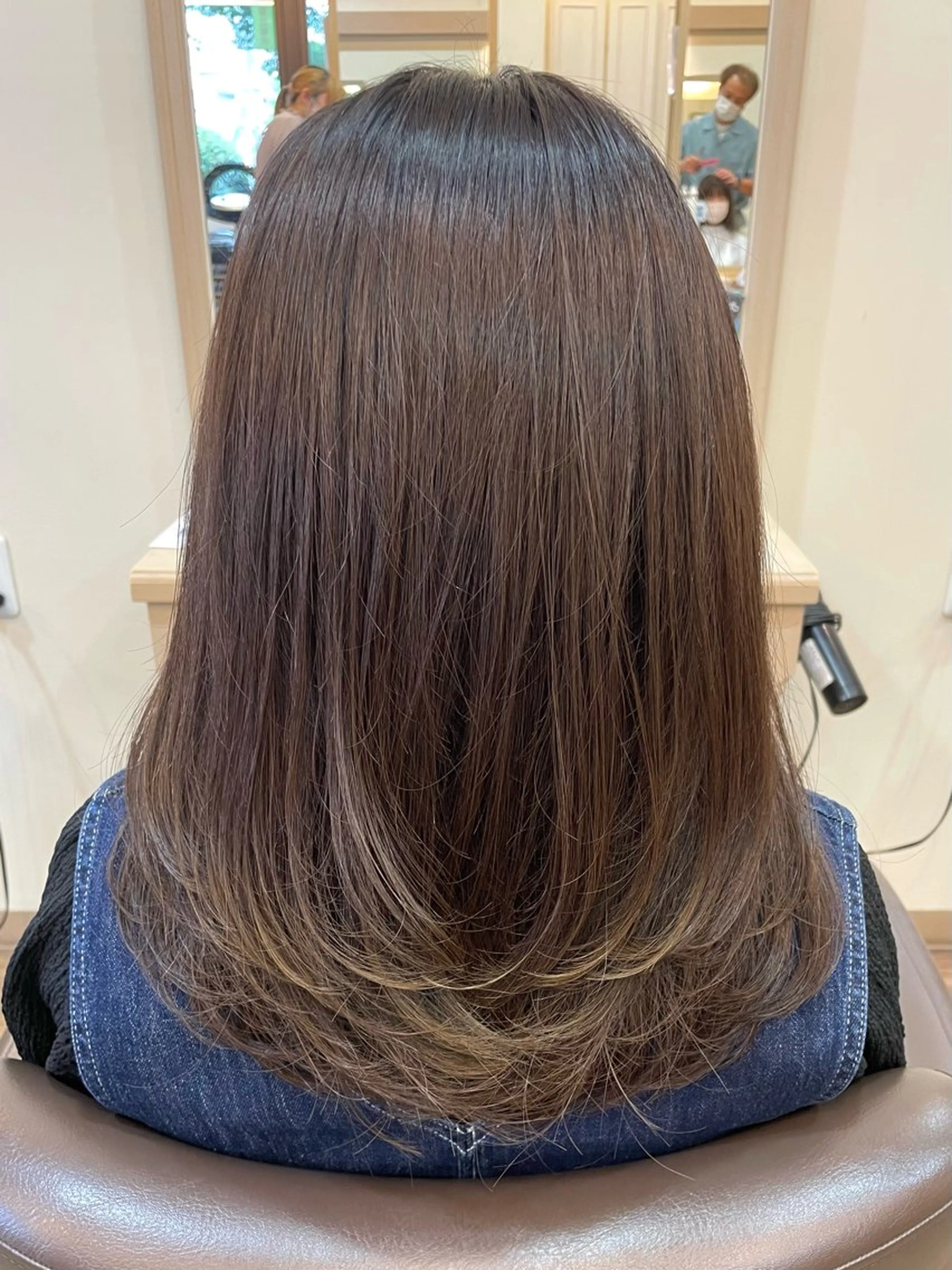 ロング カラー ベージュカラー オリーブベージュ ヘアカラー メンズパーマ🌀/ 中村郁未のヘアスタイル