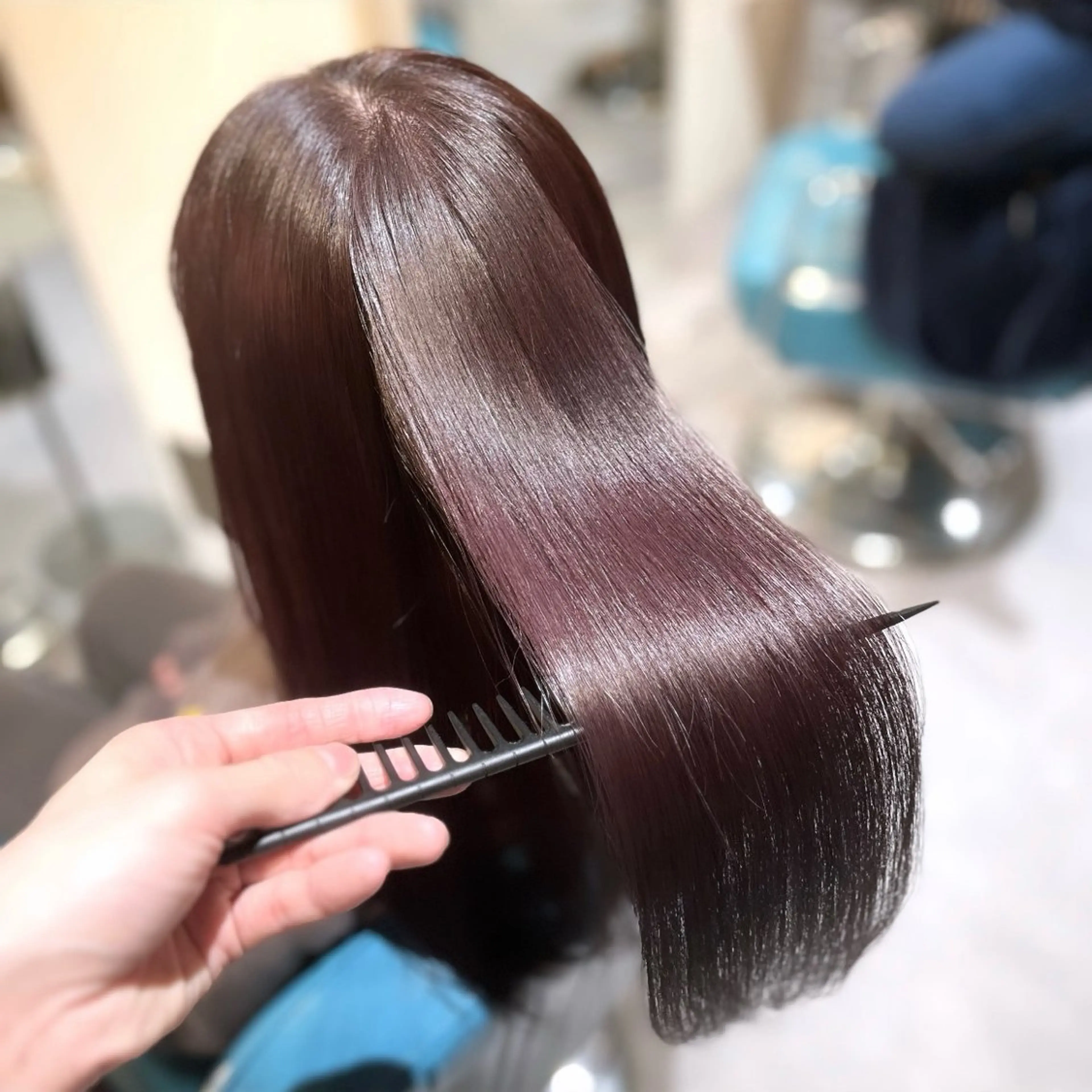 ロング カラー ピンクカラー 髪質改善 トリートメント 髪質改善/ケアカラー /梅田✨ RIKUのヘアスタイル