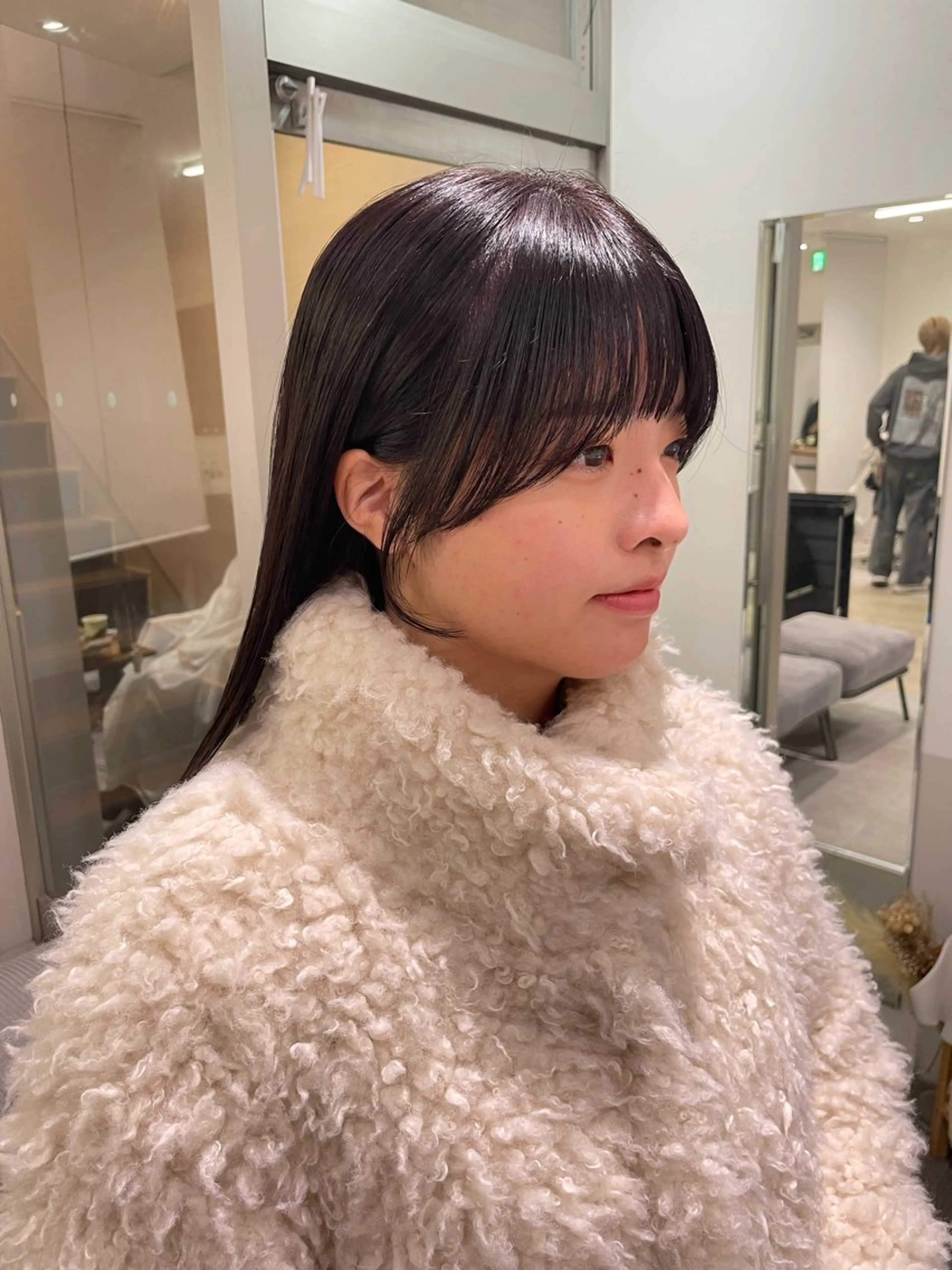 ミディアム 顔周りカット 髪質改善jewelbox 〜私のトリートメント〜 東梅田店所属・髪質改善/ボブ/梅田 runa_ニュアンスのヘアスタイル