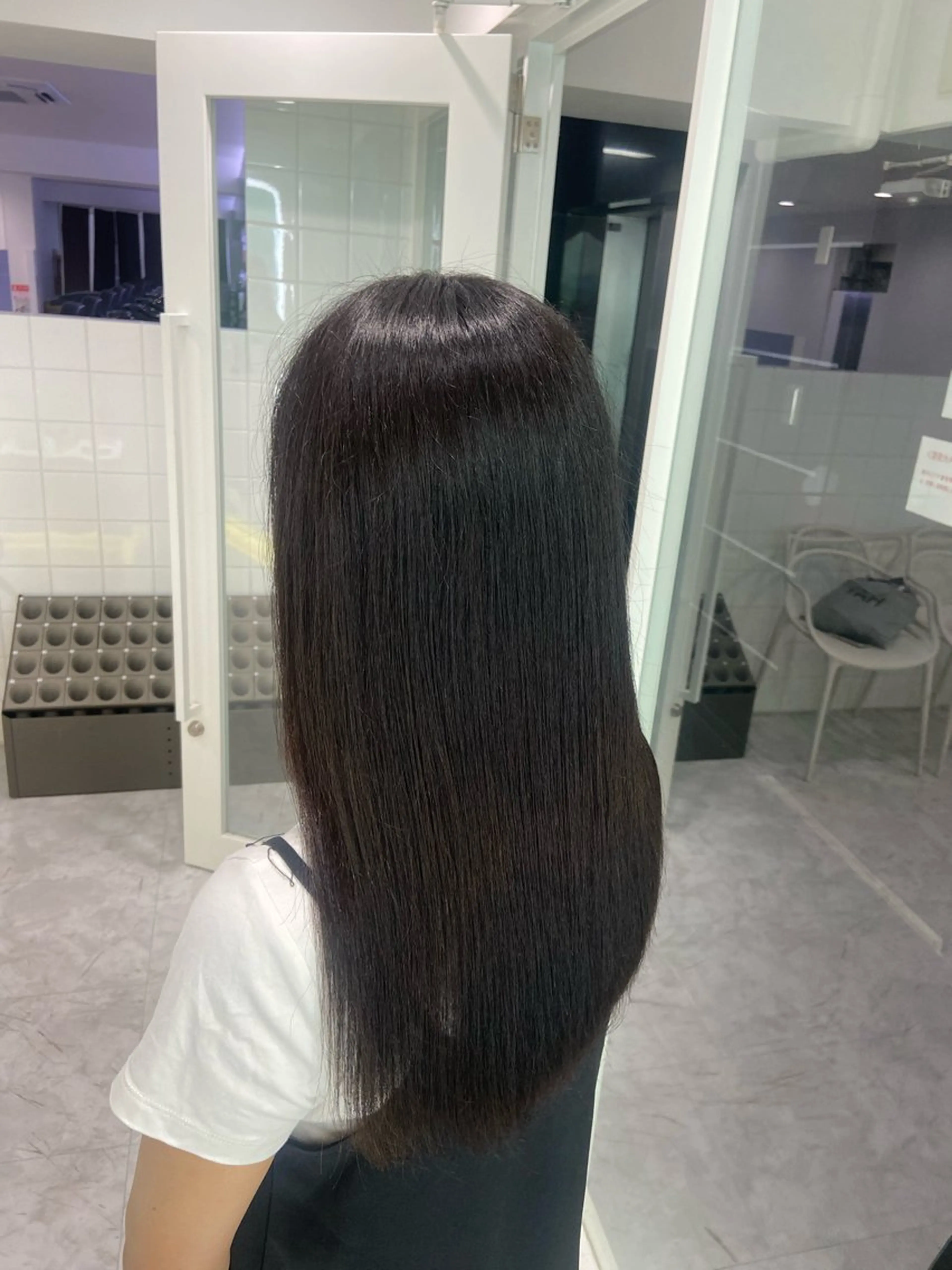 セミロング カラー ヘアアレンジ Over hair_ misakiのヘアスタイル