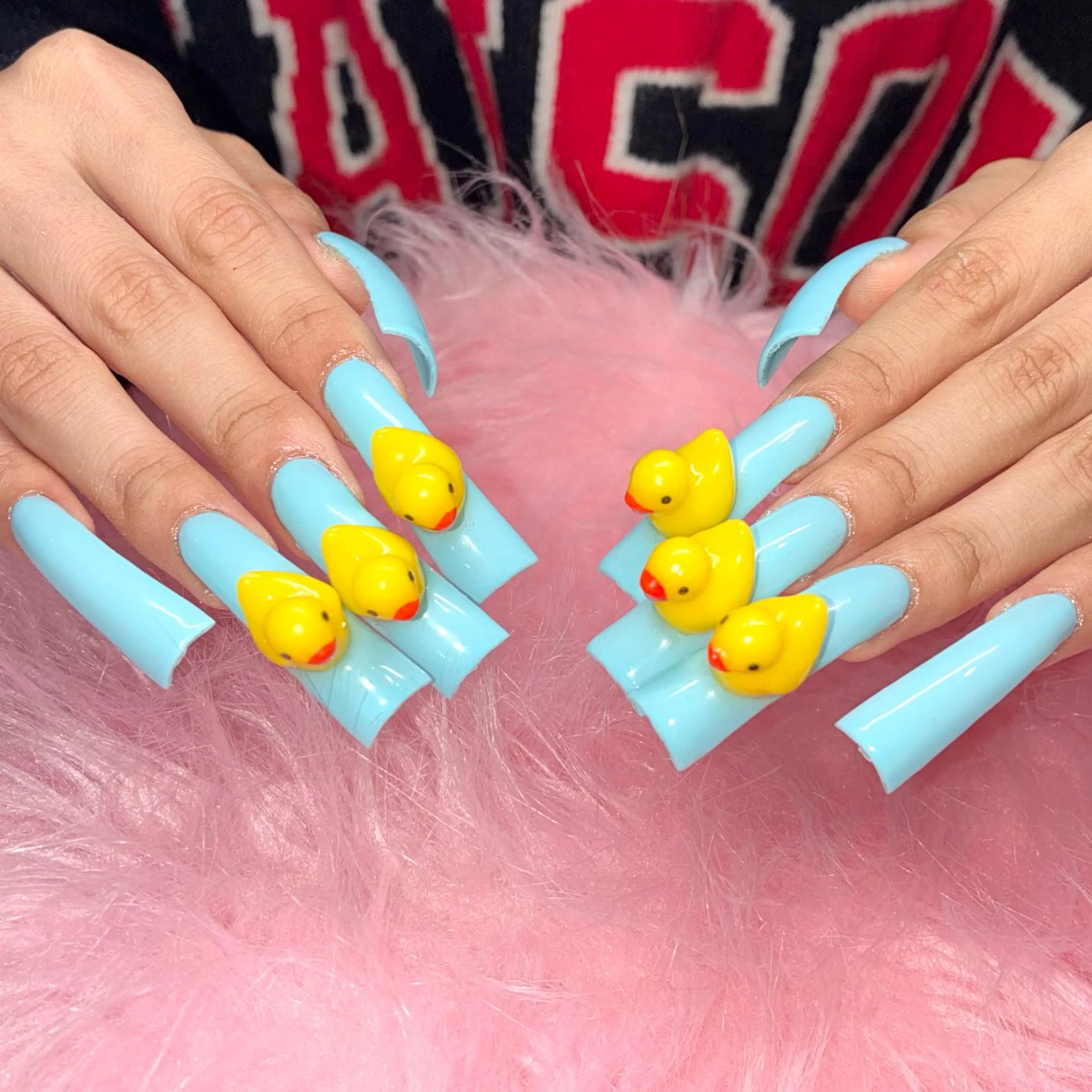 ネイル ロングネイル 持ち込み ハンドネイル Nail ヌシん家 AKANEのネイルデザイン