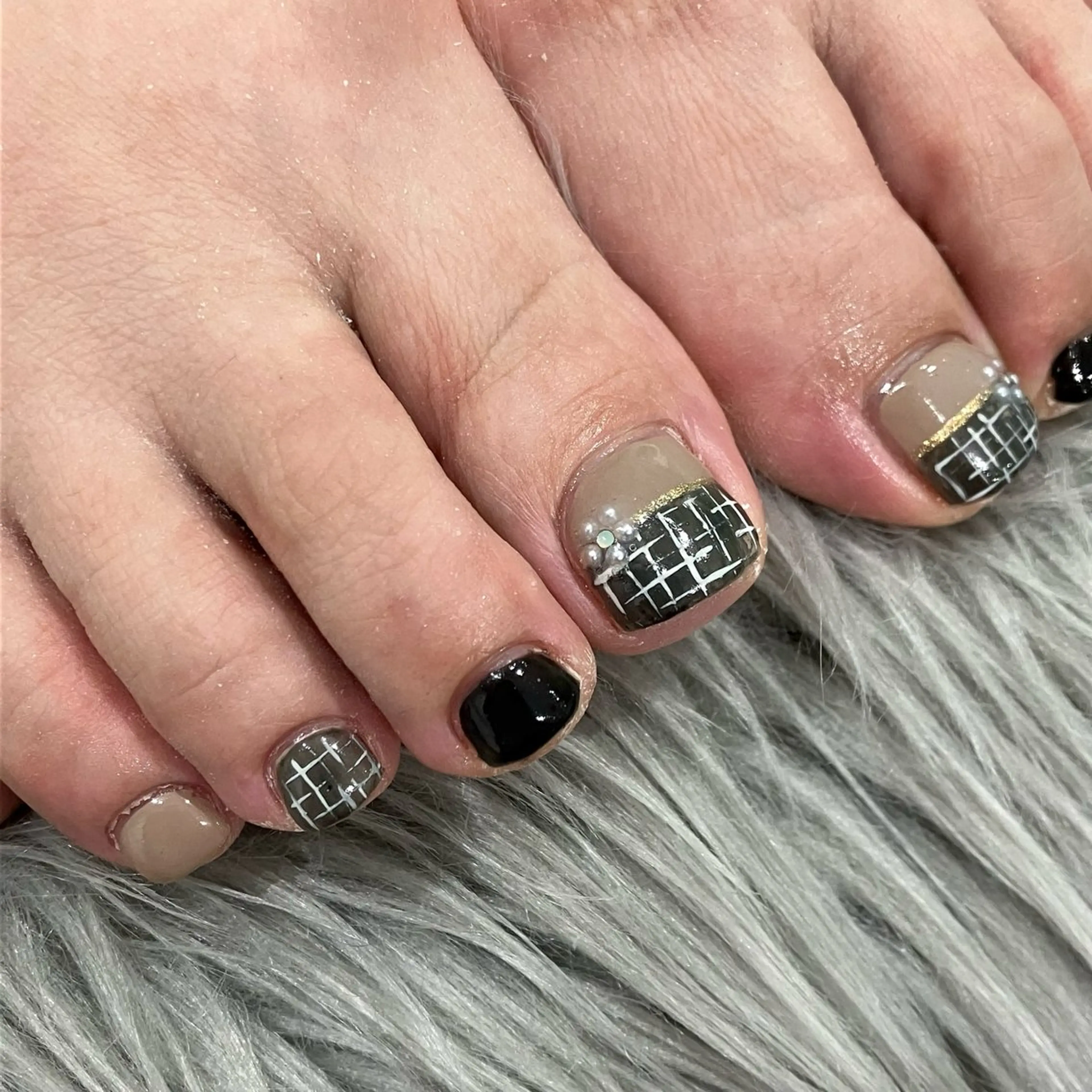 【フットジェルネイル/オフなし】定額デザイン200種類+店舗限定デザインから選べるの写真