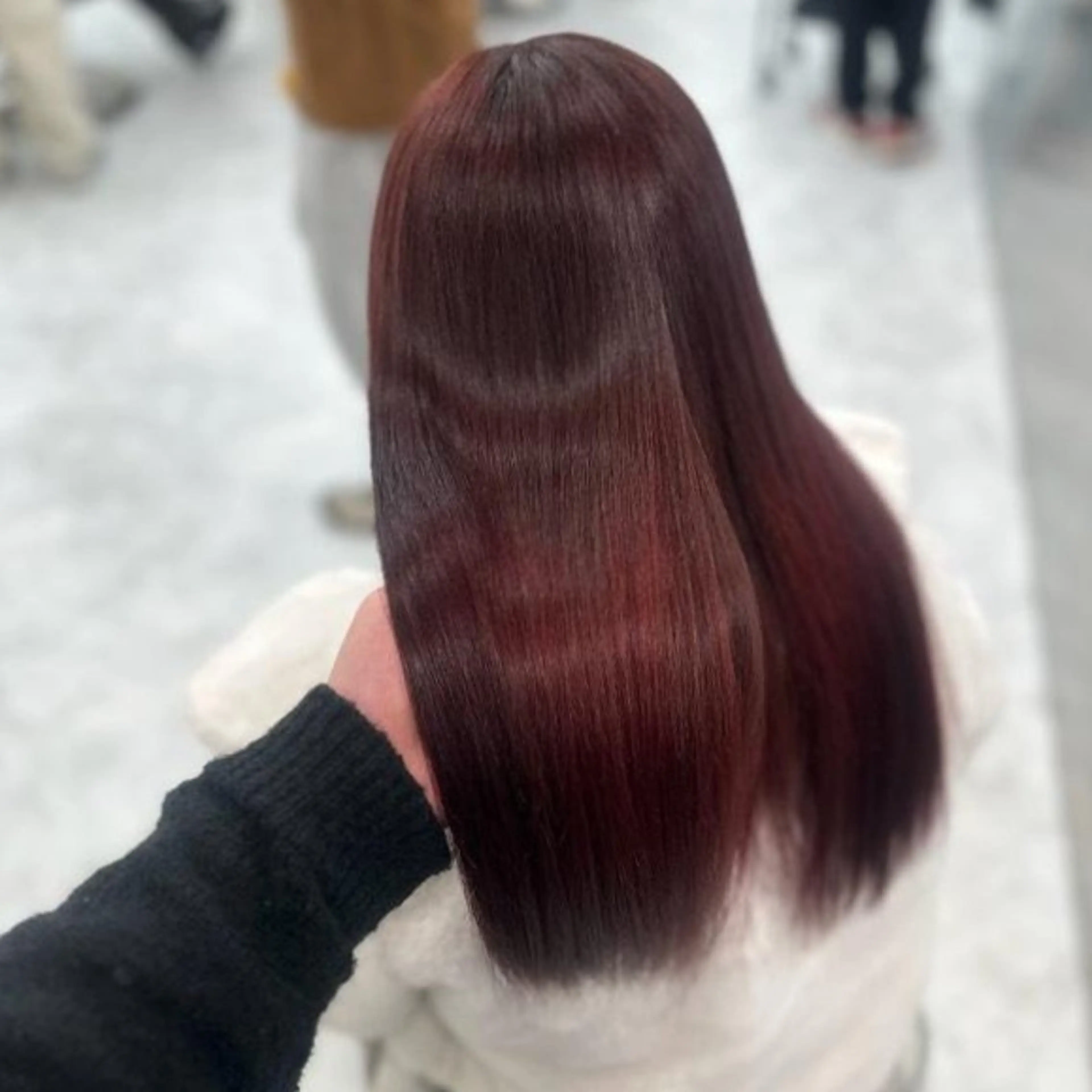 カラー ブリーチ ケアブリーチ ブリーチなしカラー 髪質改善 🍒renka🍒 ボブ/ショート/暖色のヘアスタイル