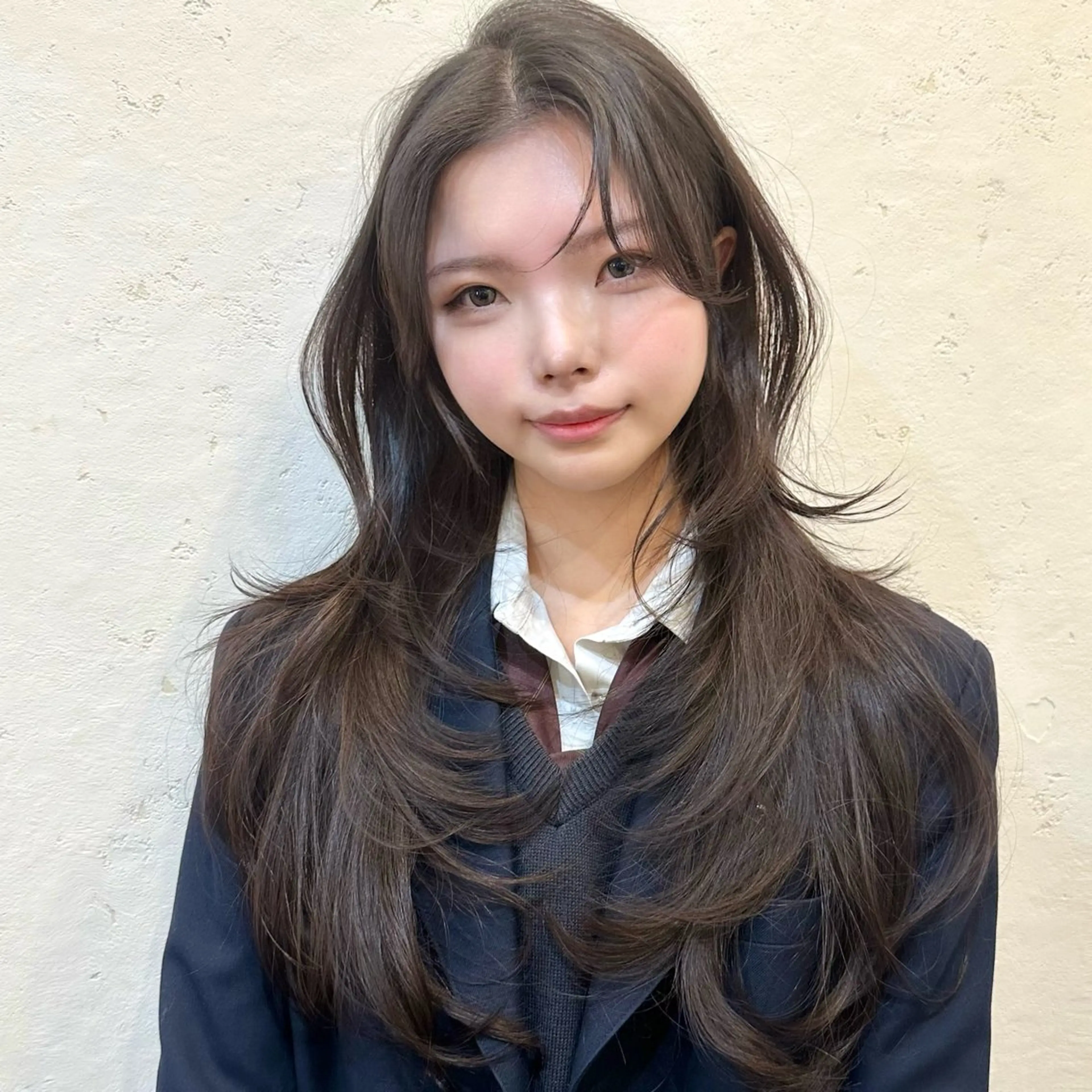 セミロング メンズ カット ヘアカラー トリートメント 🌹ハッシュカット、 レイヤー韓国ヘア🌹のヘアスタイル