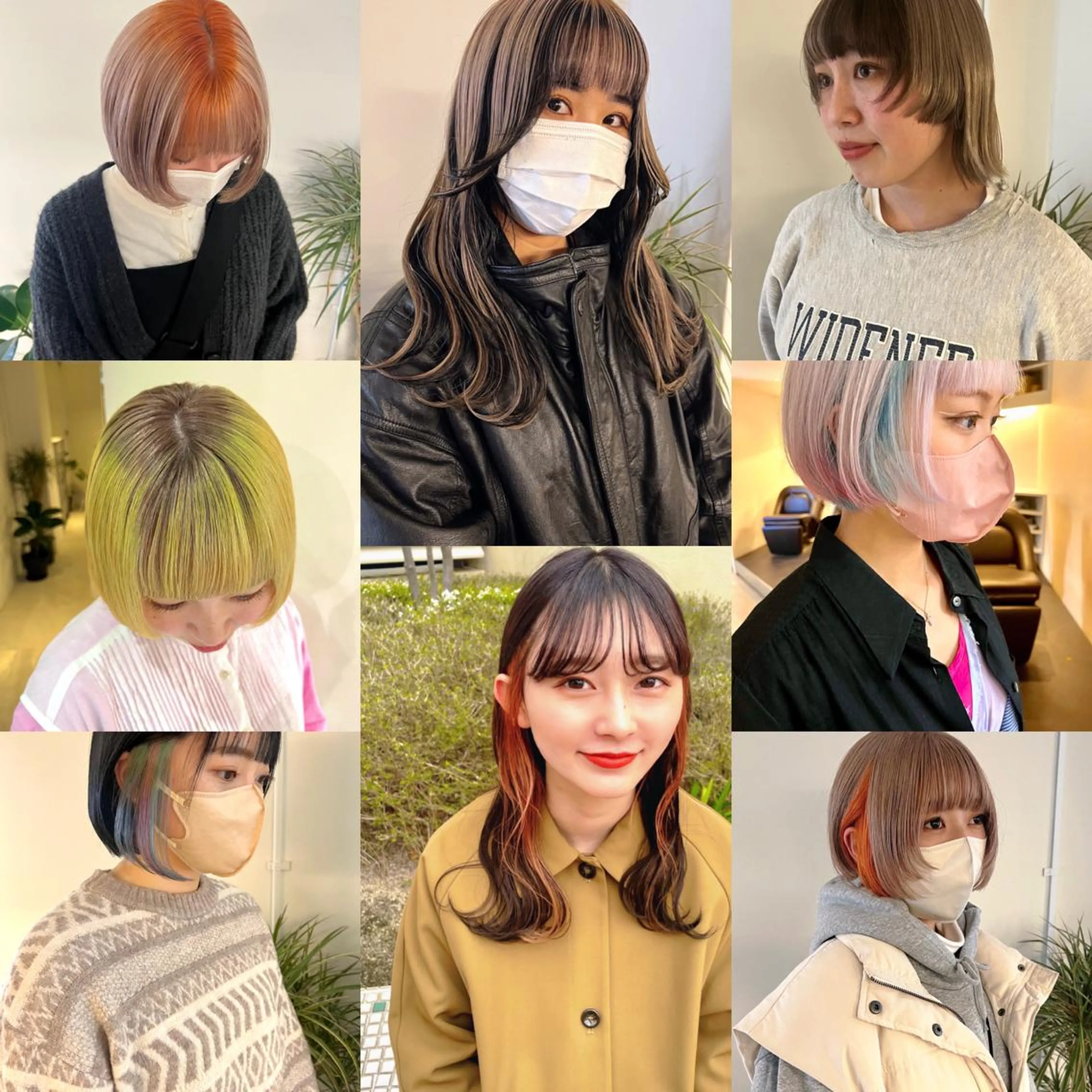 カラー デザインカラー インナーカラー RAIMA ケアハイトーンのヘアスタイル